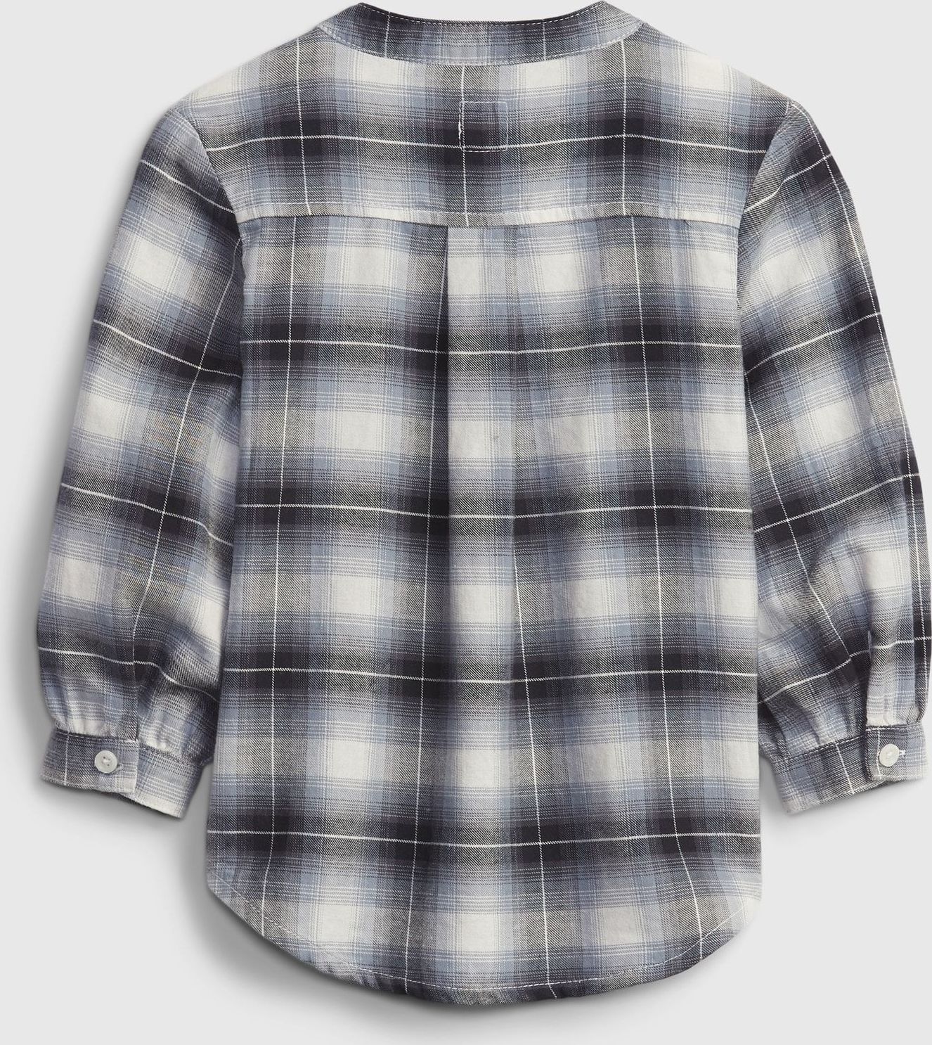 Černá holčičí košile oversized flannel shirt - 80-86 - obrázek 2