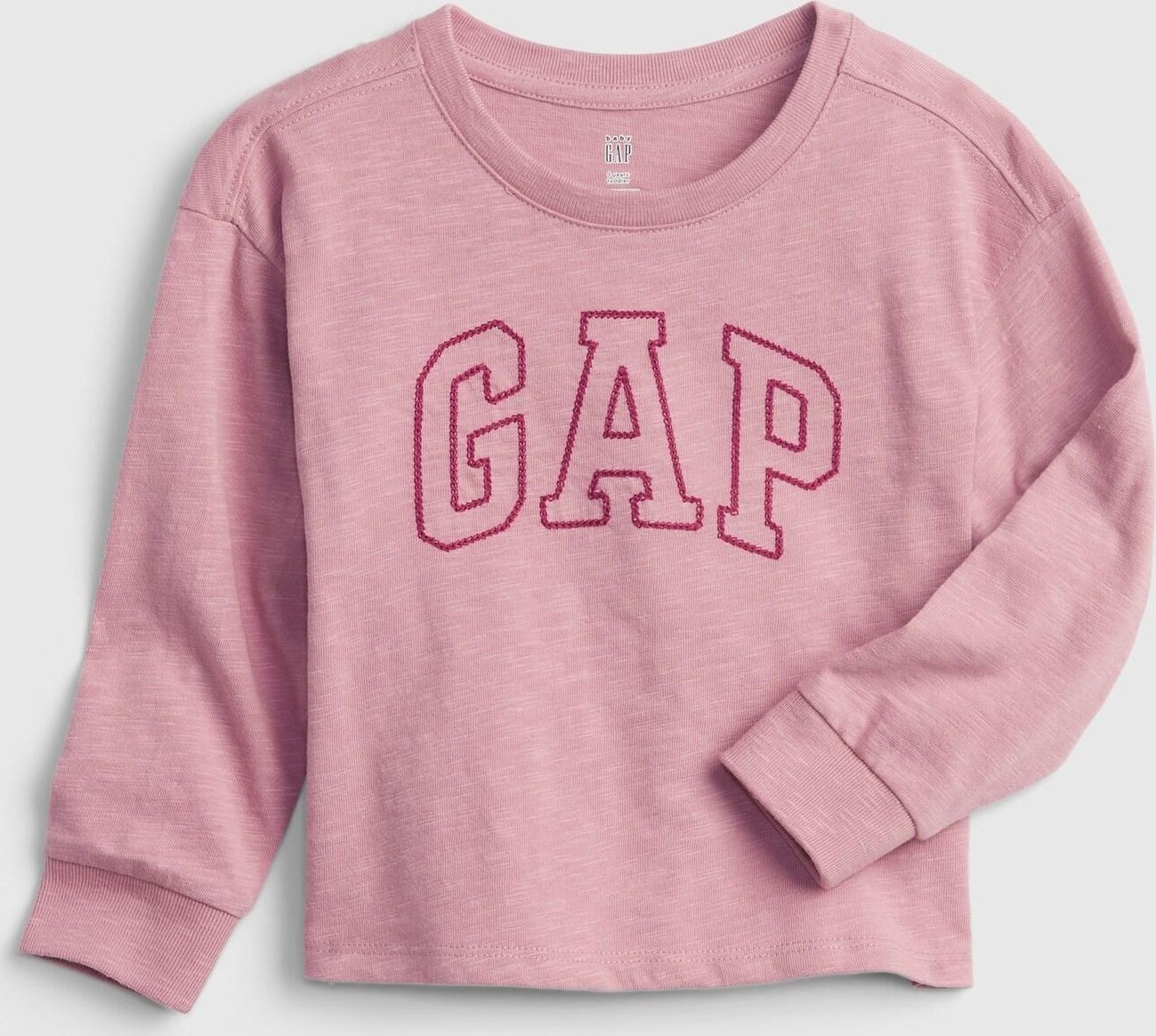 Růžové holčičí tričko GAP Logo t-shirt - 80-86 - obrázek 1