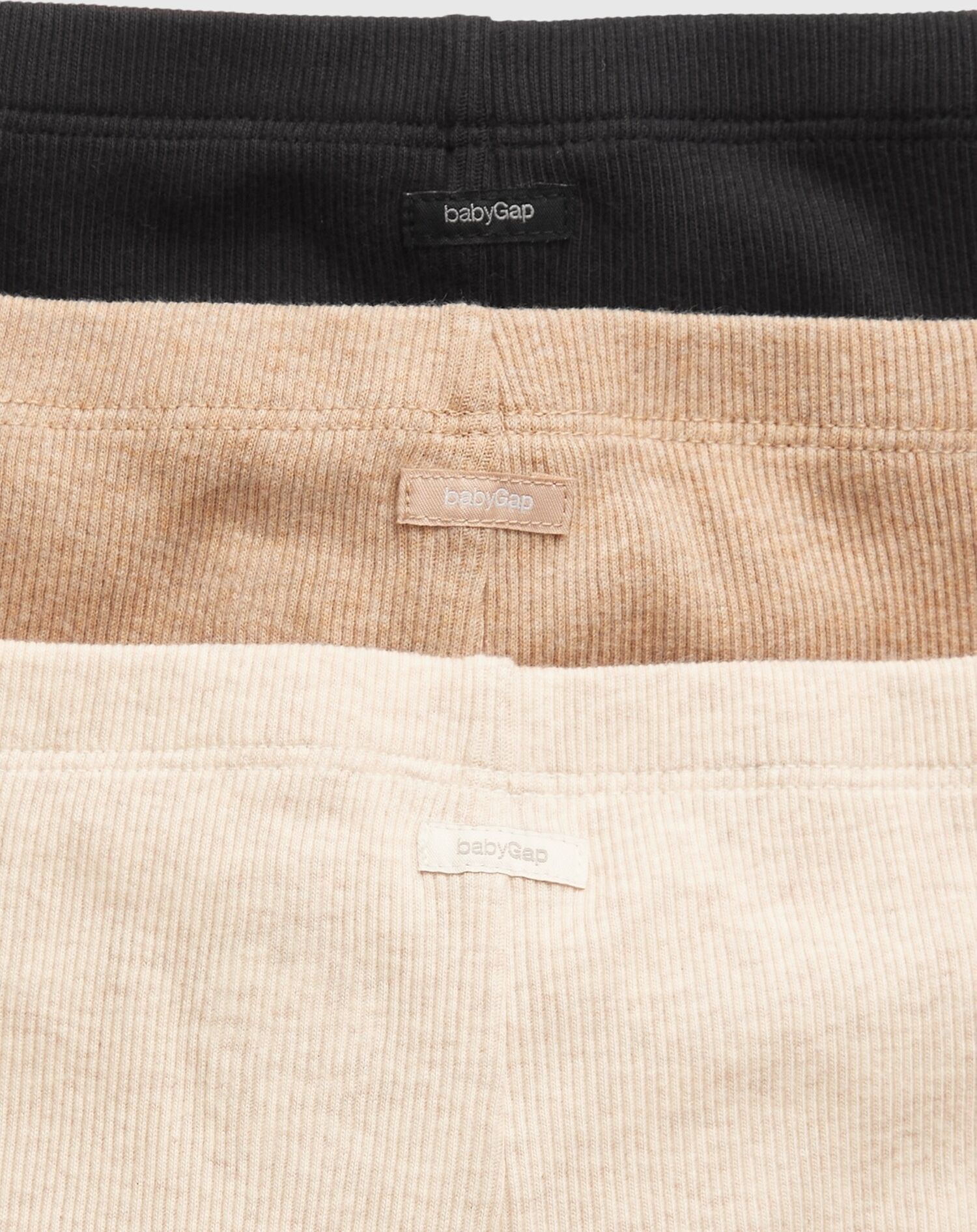 Černé klučičí kalhoty pull-on knit pants, 3ks - 50-62 - obrázek 3