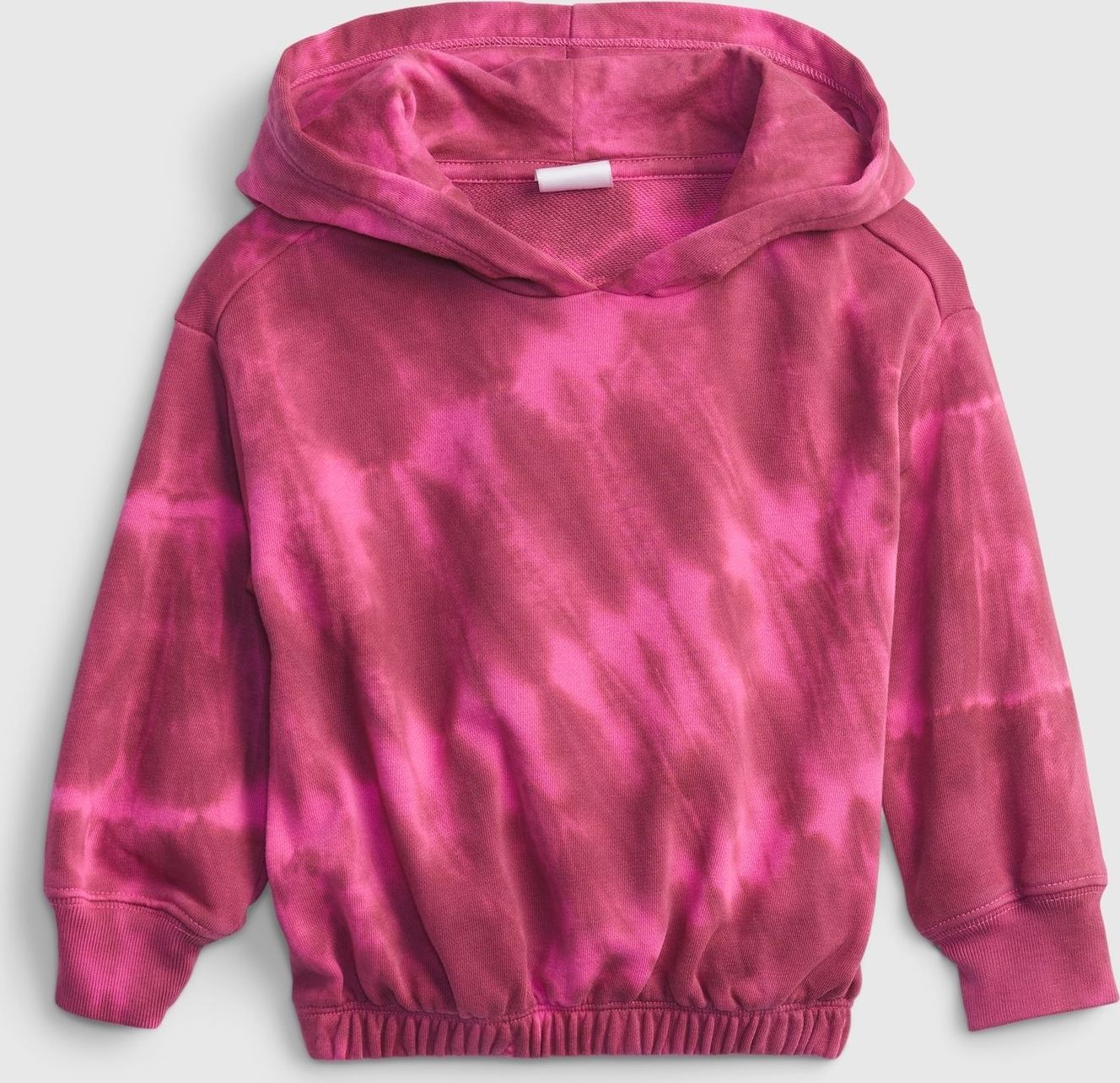 Růžová holčičí mikina tie dye hoodie - 80-86 - obrázek 1