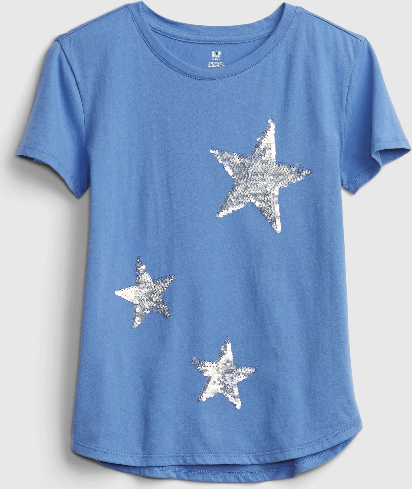 Modré holčičí tričko short sleeve interactive graphic t-shirt - 98-110 - obrázek 1