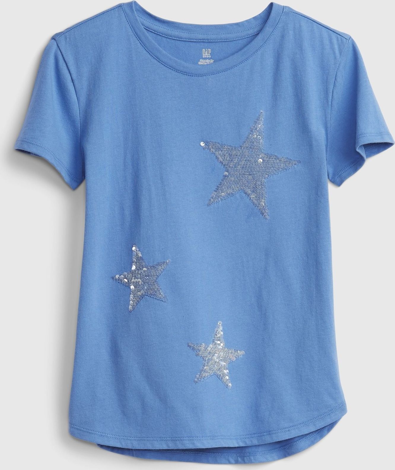 Modré holčičí tričko short sleeve interactive graphic t-shirt - 98-110 - obrázek 3