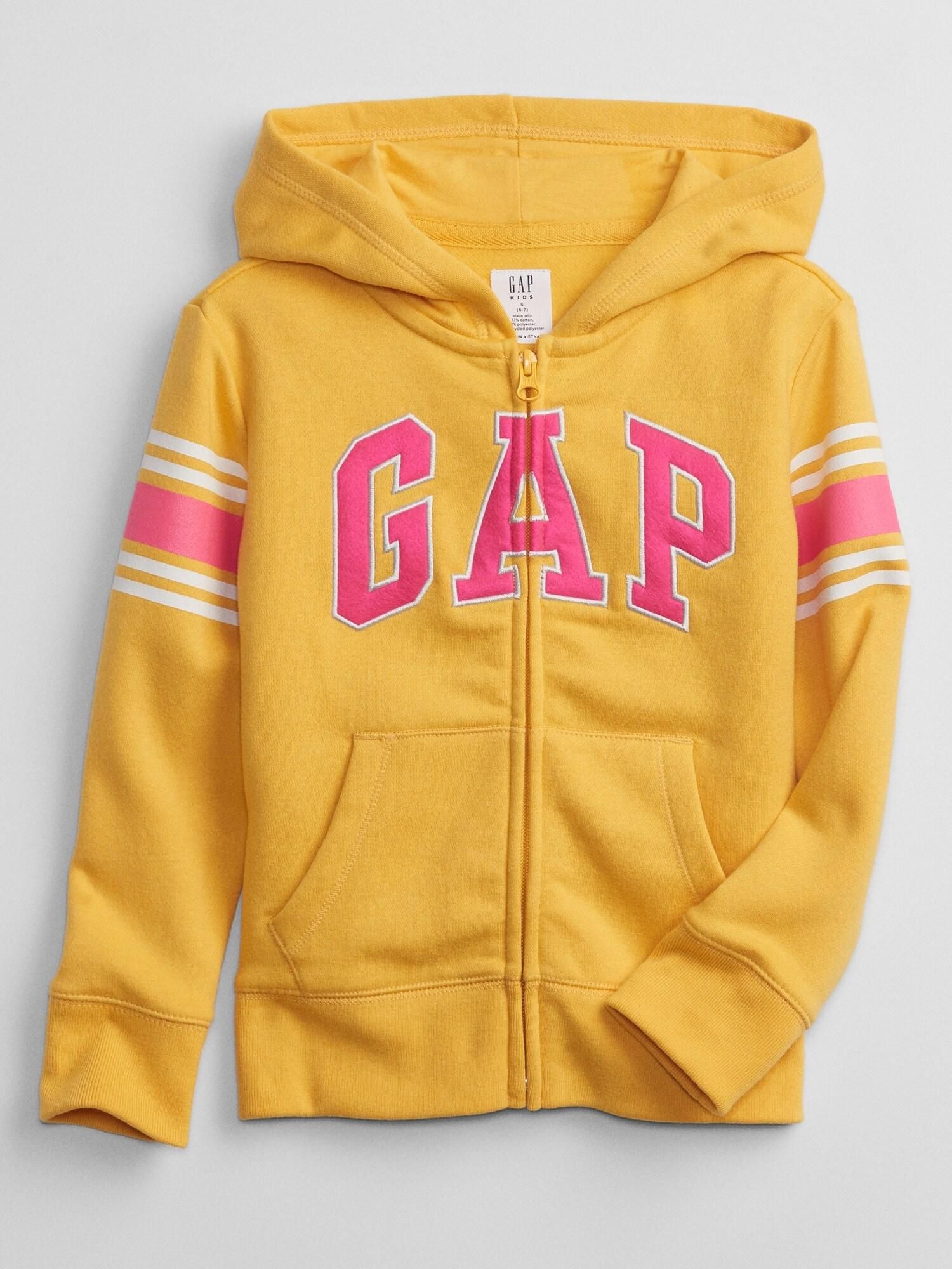 Žlutá holčičí mikina GAP Logo hoodie - 98-110 - obrázek 1