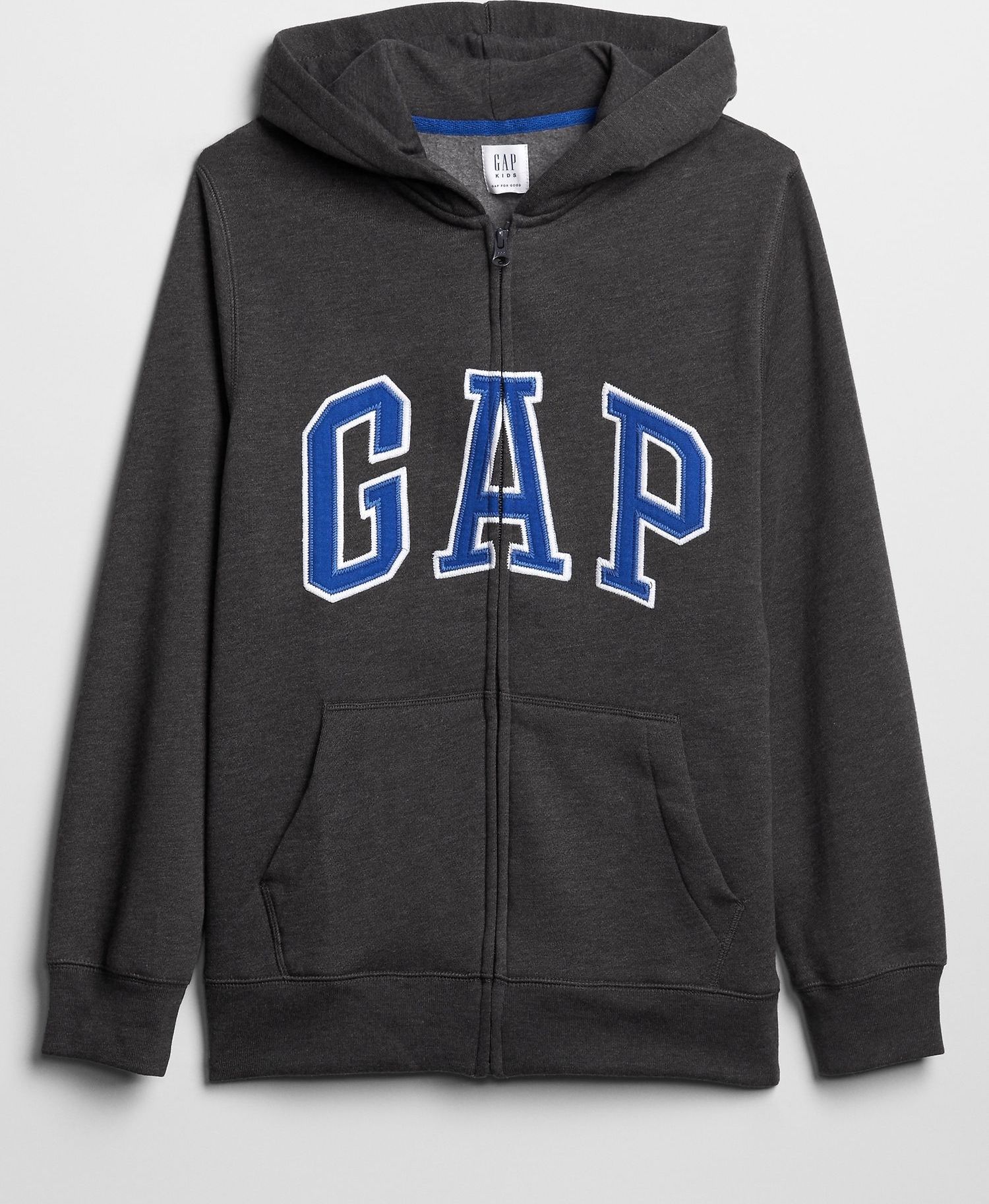 Černá klučičí mikina GAP Logo zip hoodie - 98-110 - obrázek 1