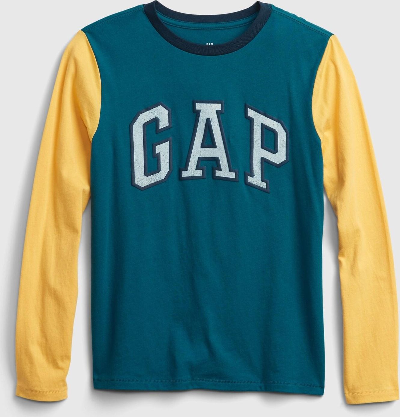 Žluté klučičí tričko GAP Logo long sleeve - 98-110 - obrázek 1