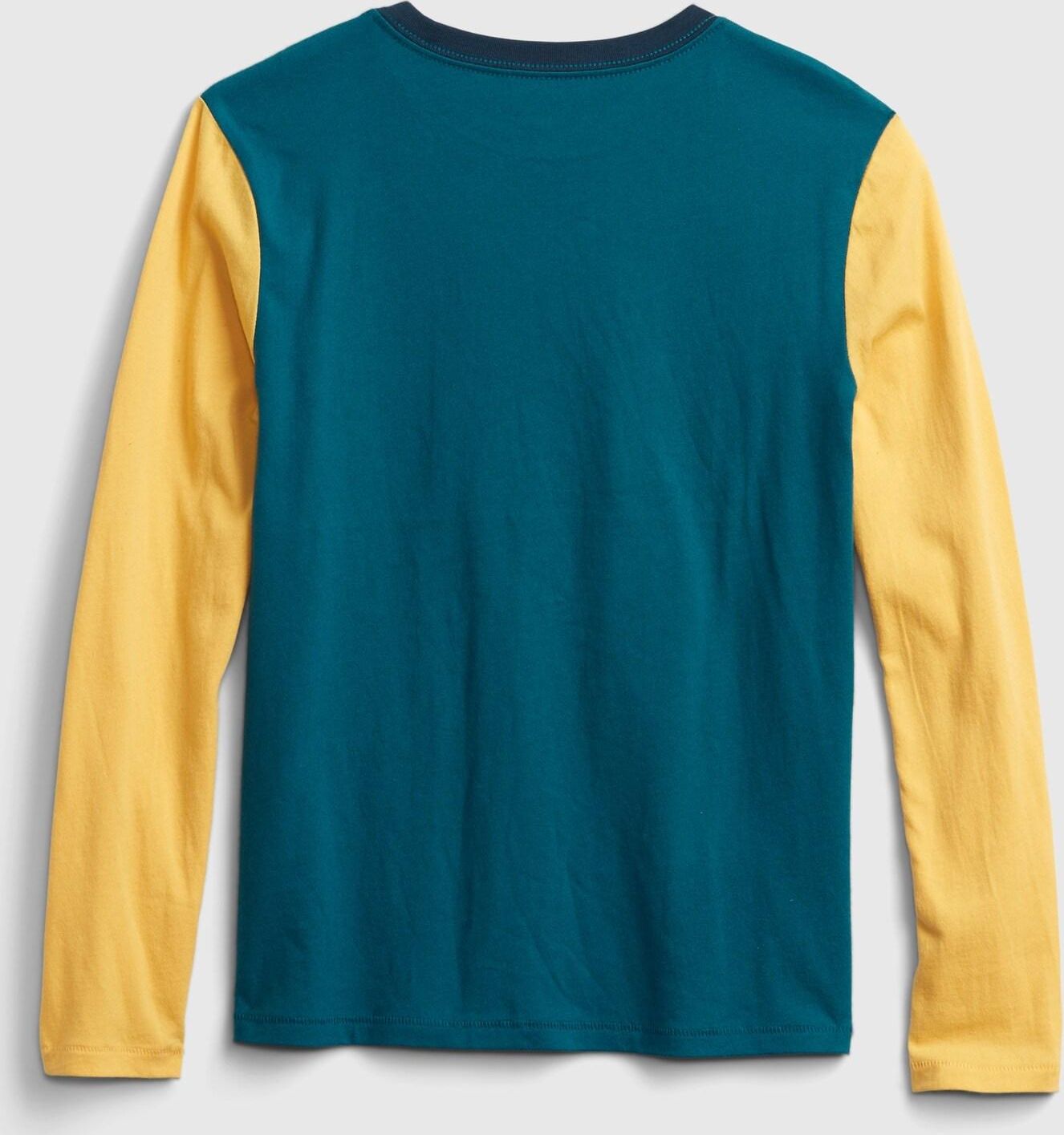 Žluté klučičí tričko GAP Logo long sleeve - 98-110 - obrázek 2