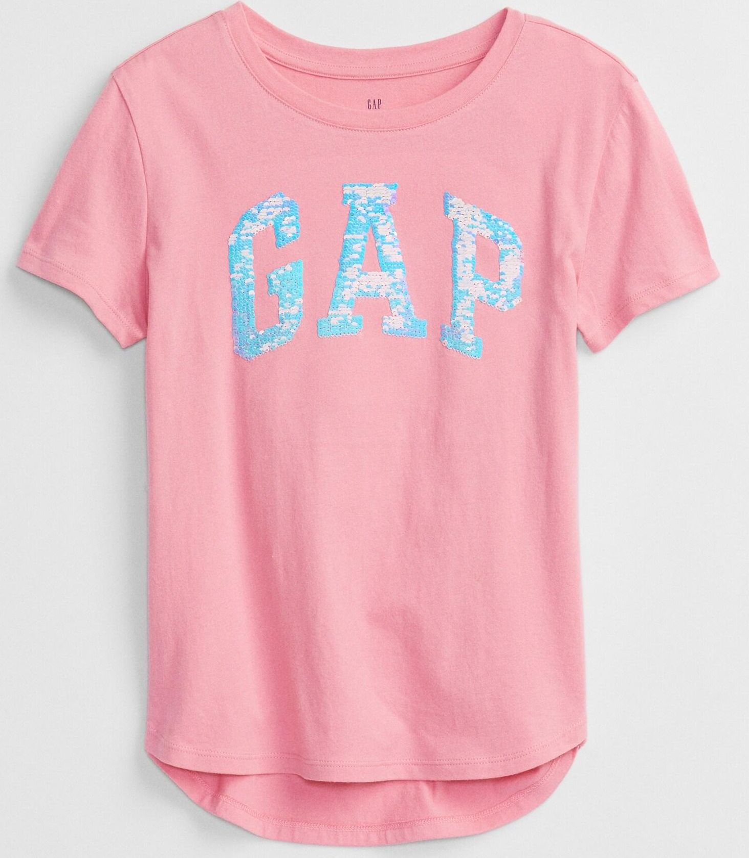 Růžové holčičí tričko GAP Logo better arch t-shirt - 98-110 - obrázek 2