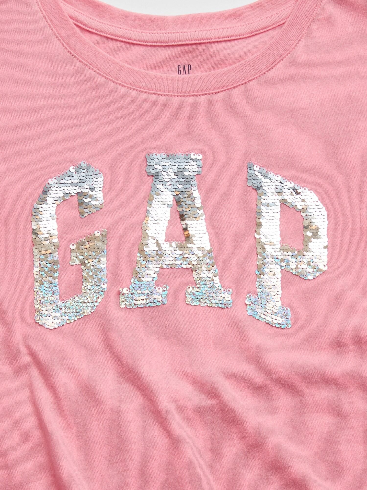Růžové holčičí tričko GAP Logo better arch t-shirt - 98-110 - obrázek 3