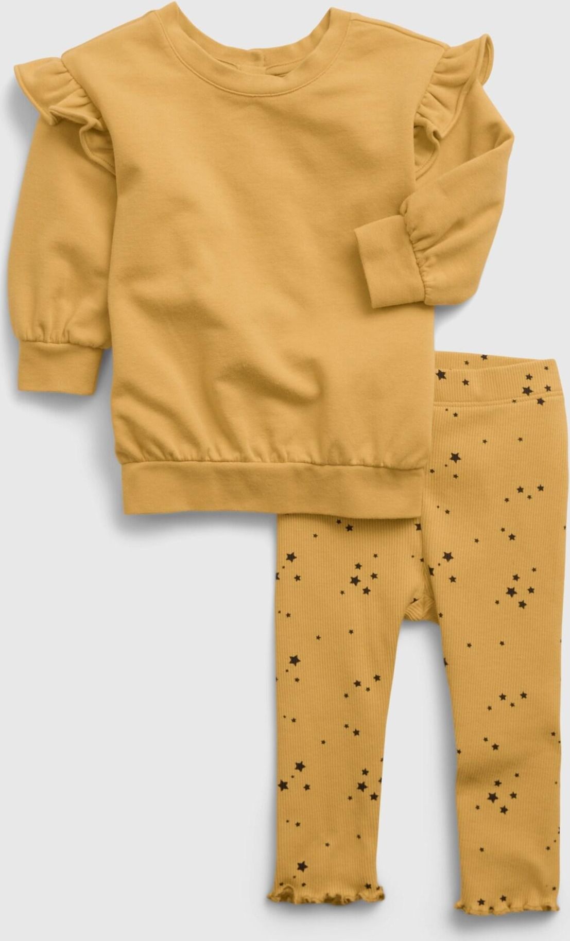 Žlutá holčičí souprava tunic set - 50-62 - obrázek 1