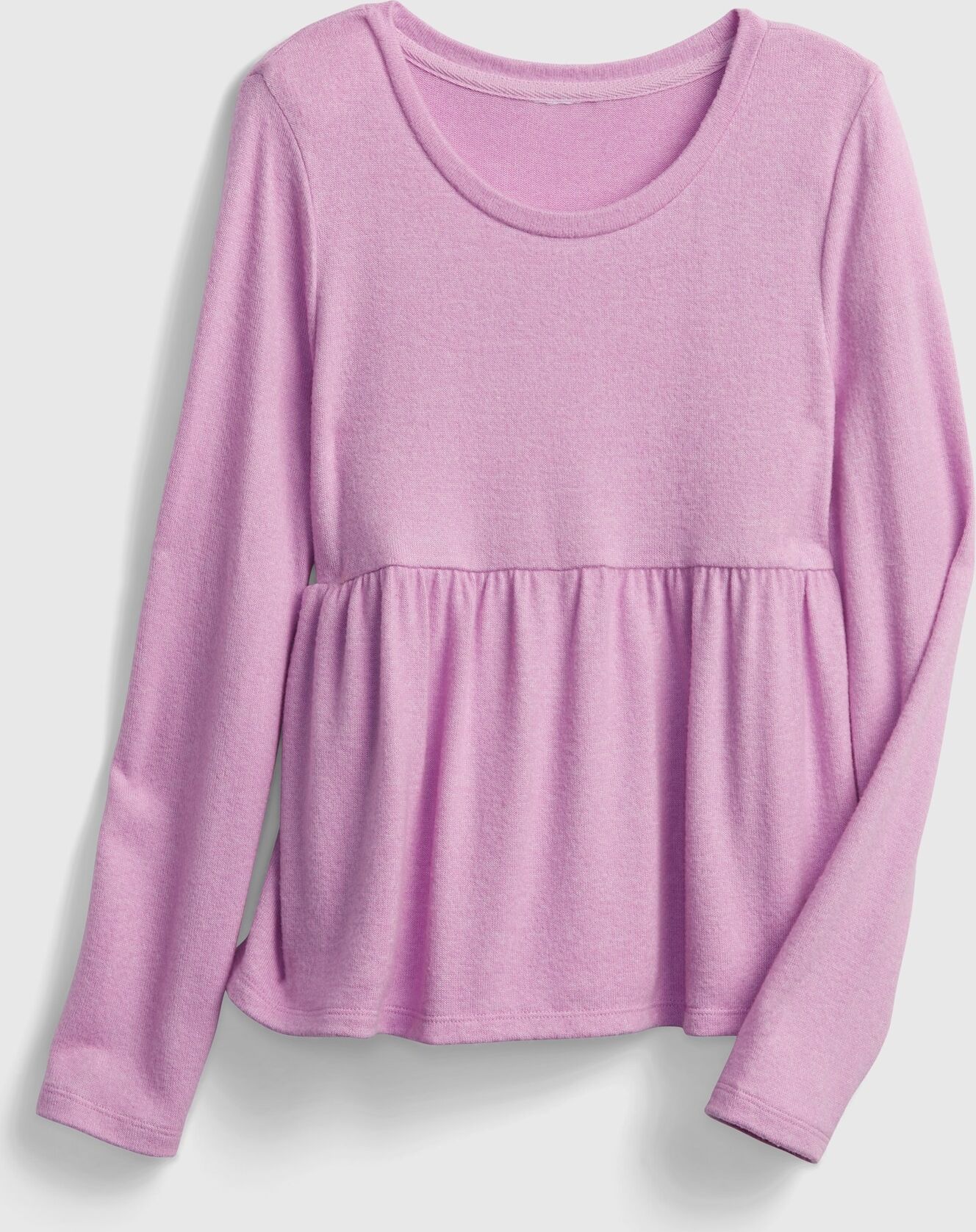 Růžové holčičí tričko snit peplum - 98-110 - obrázek 1