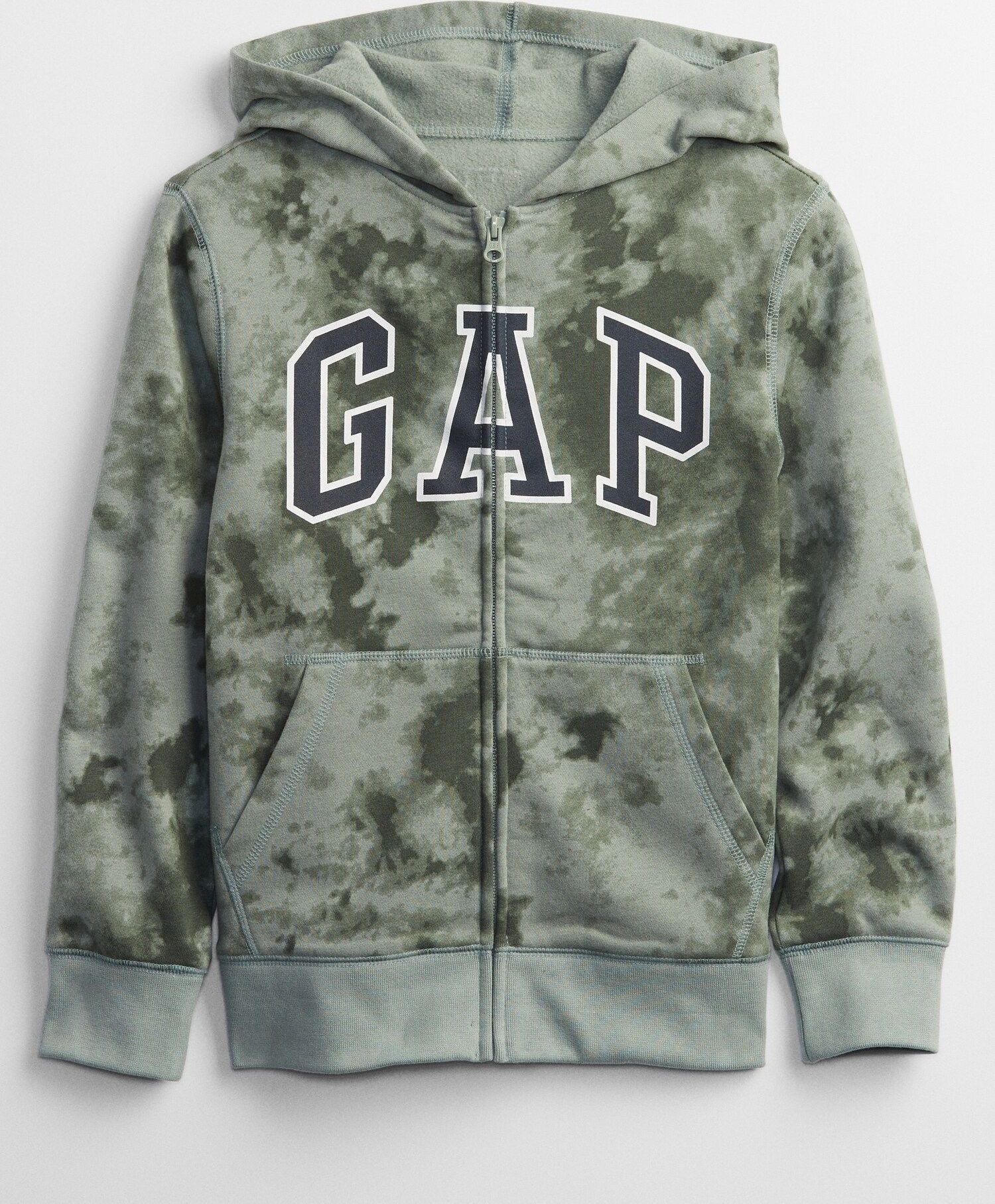 Zelená klučičí mikina GAP Logo fall fashion hoodie - 98-110 - obrázek 1