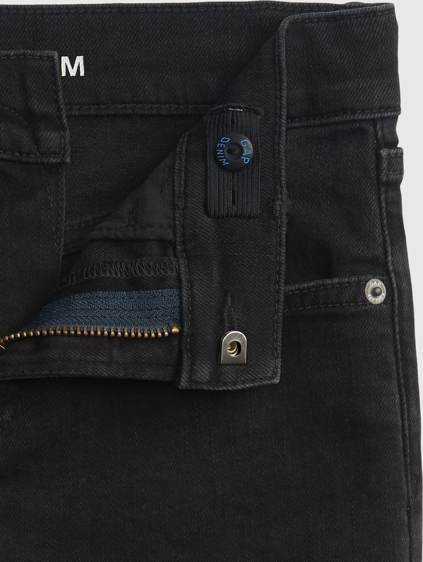 GAP Soft Wear Slim Straight Jeans dětské Černá - 110 - obrázek 3