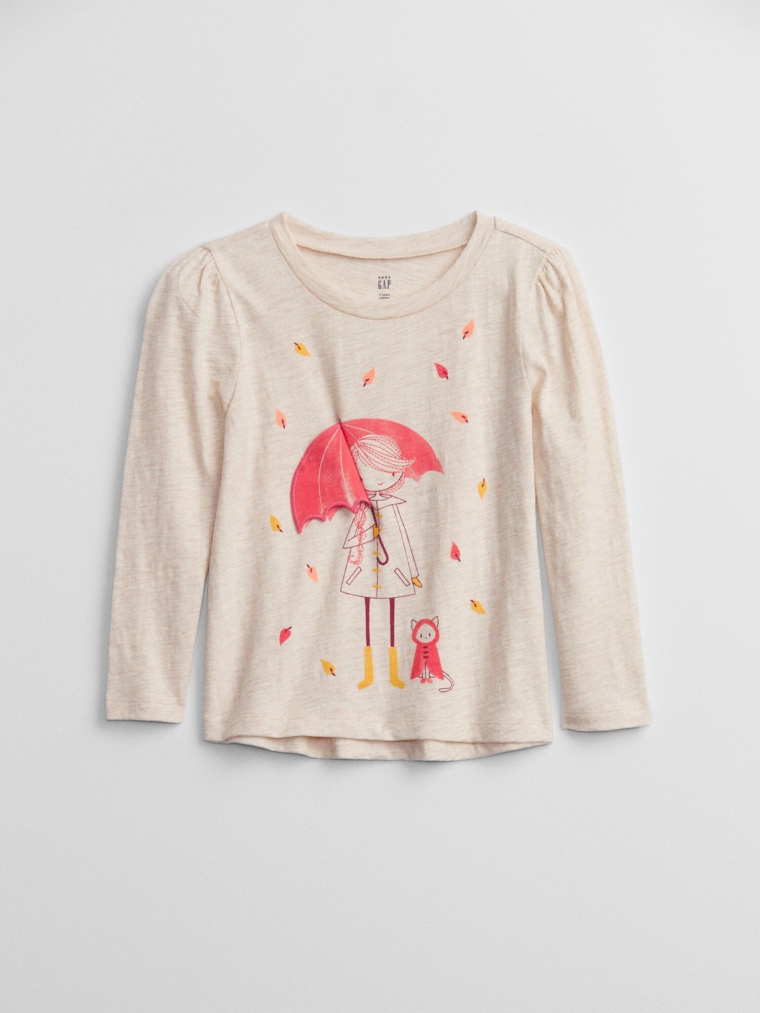 Béžové holčičí tričko graphic t-shirt - 104 - obrázek 2