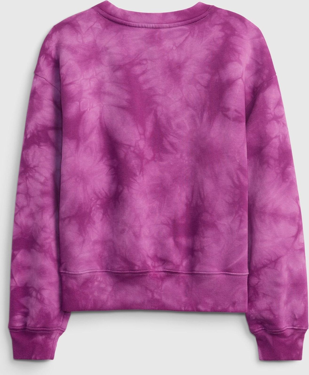 Růžová holčičí mikina tie-dye crew - 98-110 - obrázek 3
