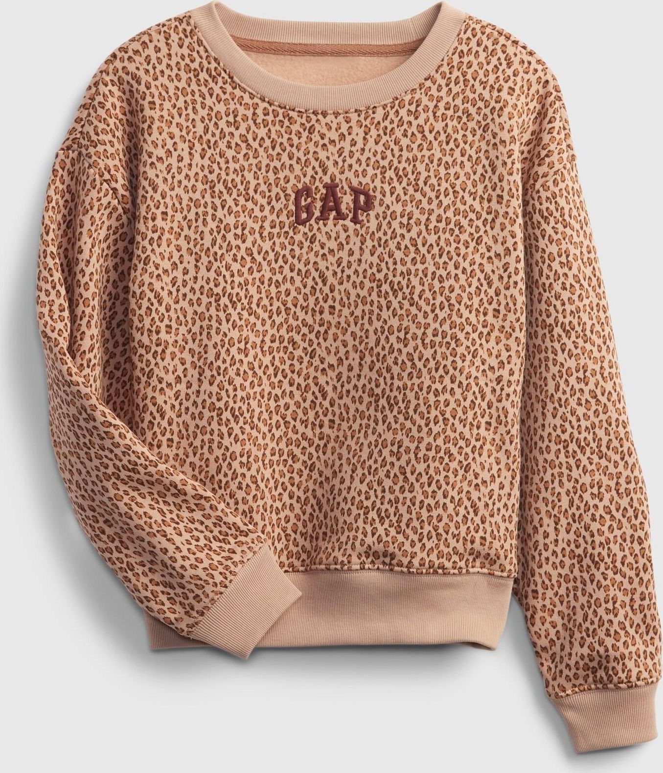 Béžová holčičí mikina GAP Logo crew - 98-110 - obrázek 1