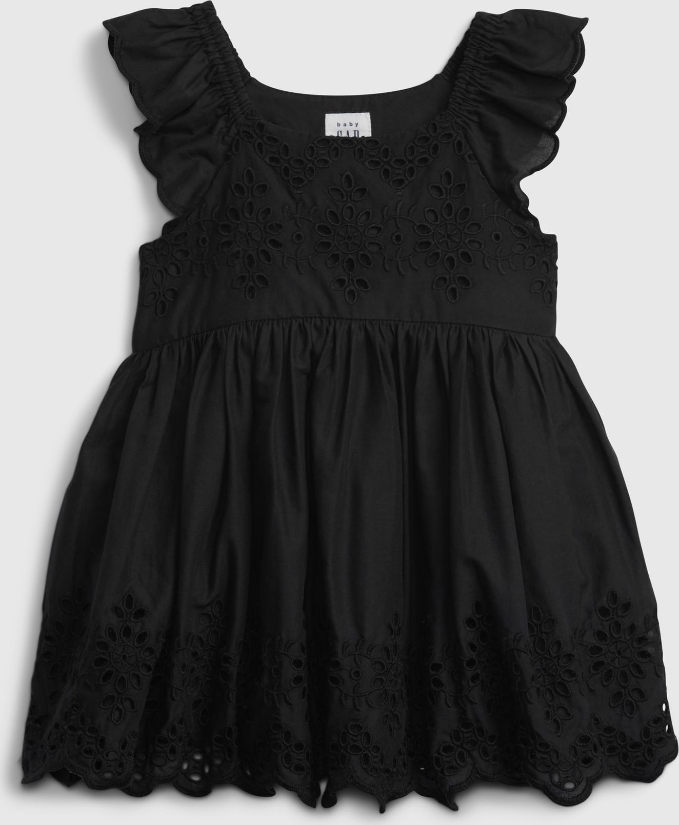 GAP July Eyelet Šaty dětské Černá - 50-62 - obrázek 1