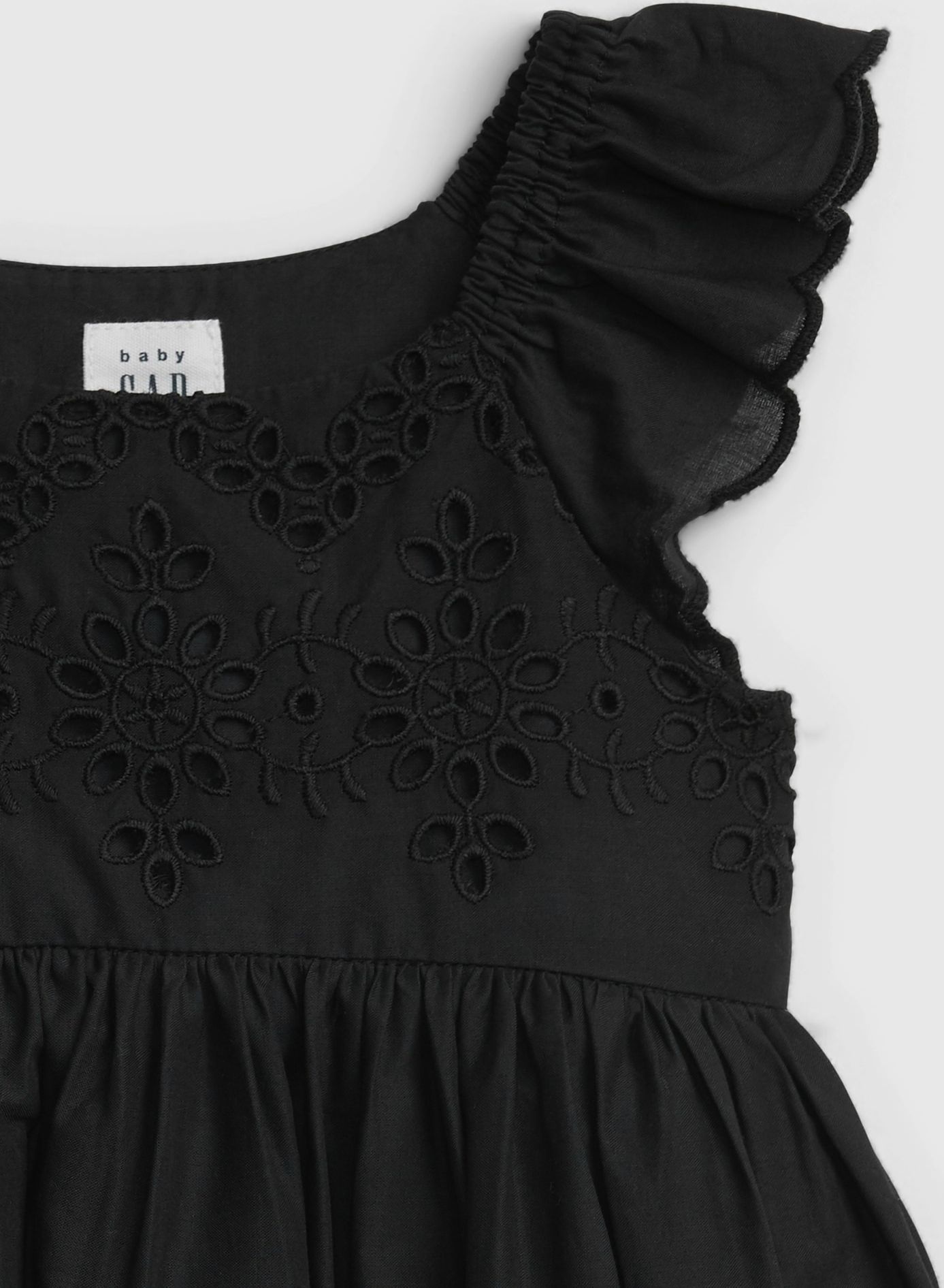 GAP July Eyelet Šaty dětské Černá - 50-62 - obrázek 3