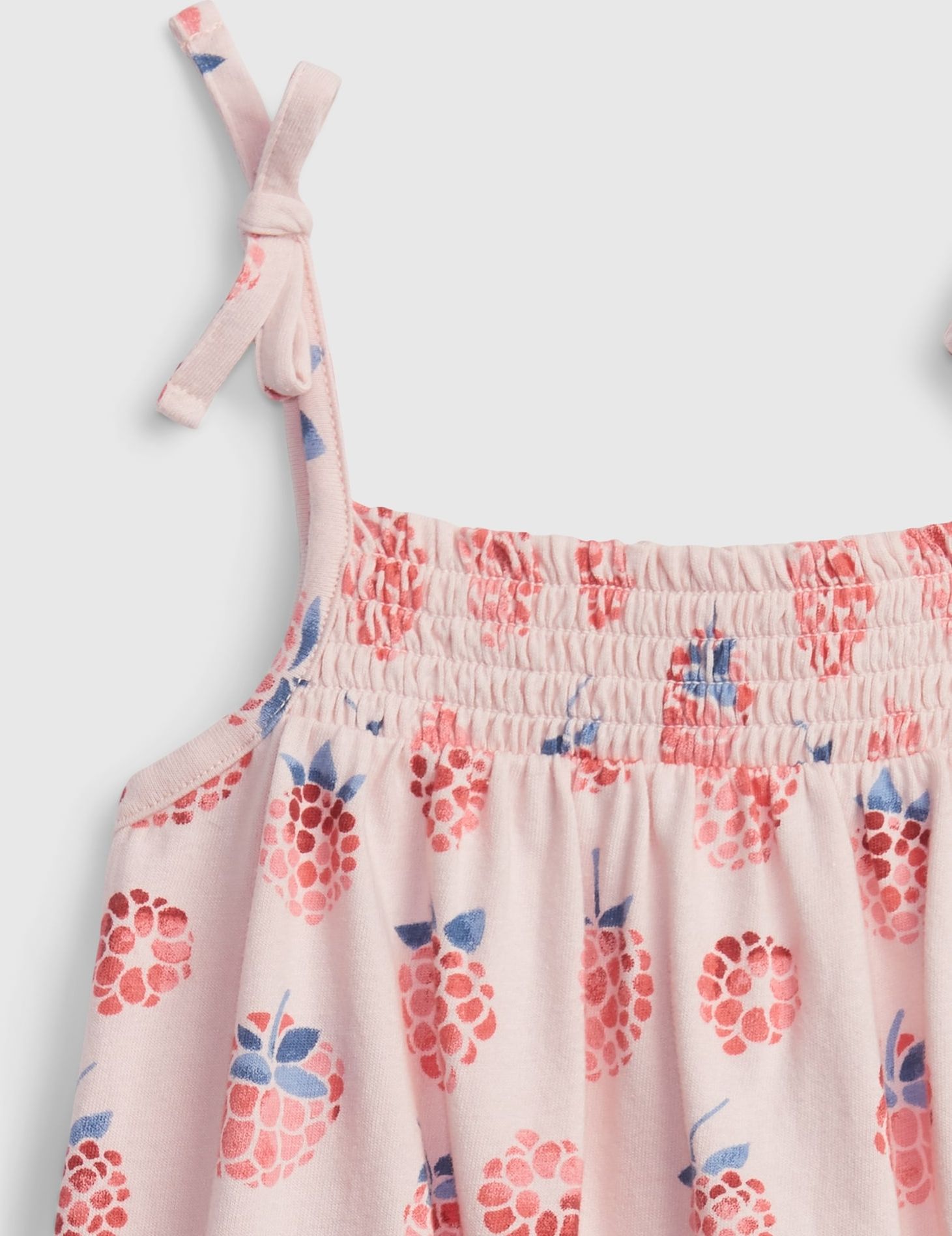 GAP Tie Smock Šaty dětské Růžová - 80-86 - obrázek 3