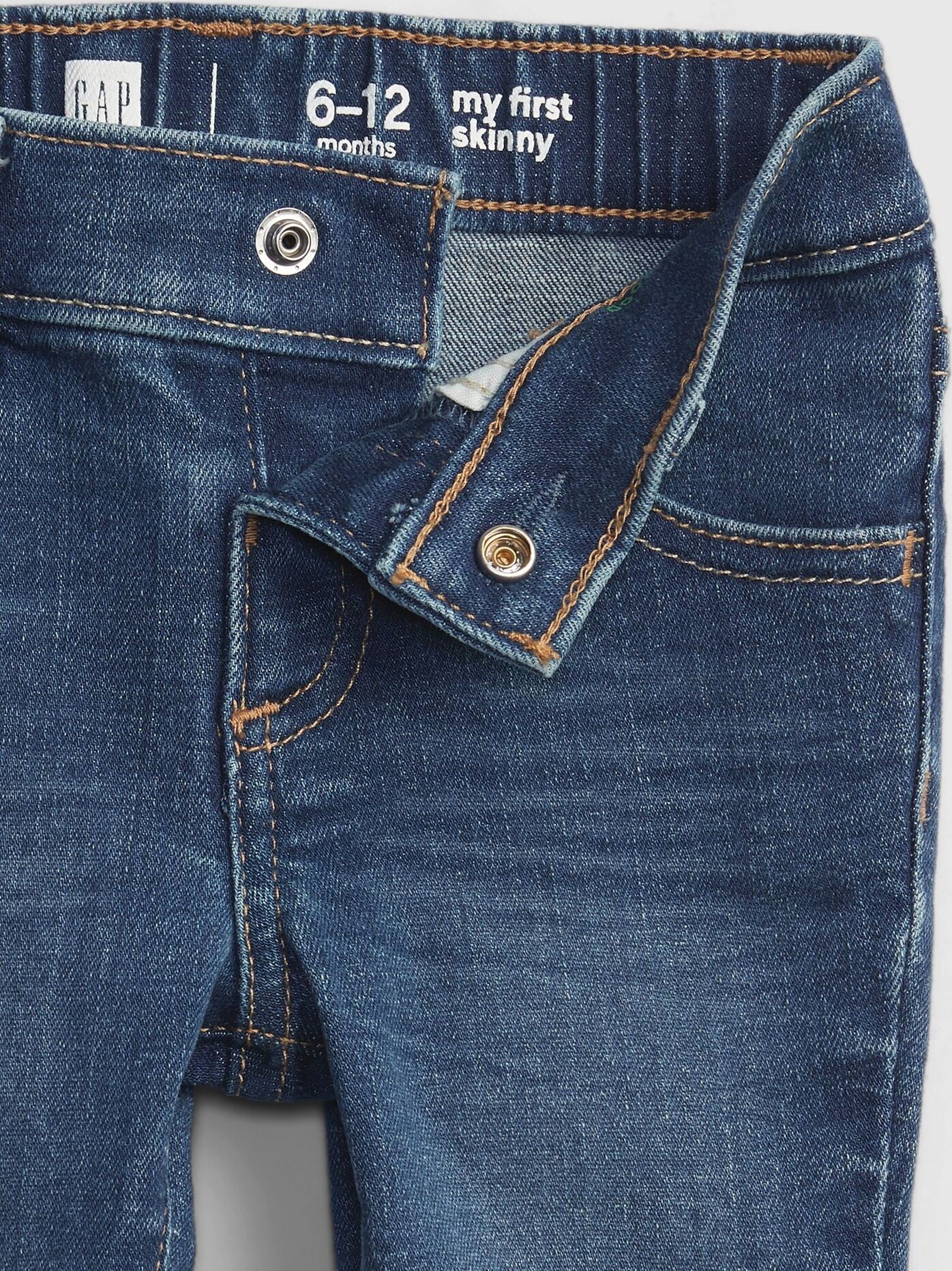 GAP Gen Good Skinny Jeans dětské Modrá - 50-62 - obrázek 3