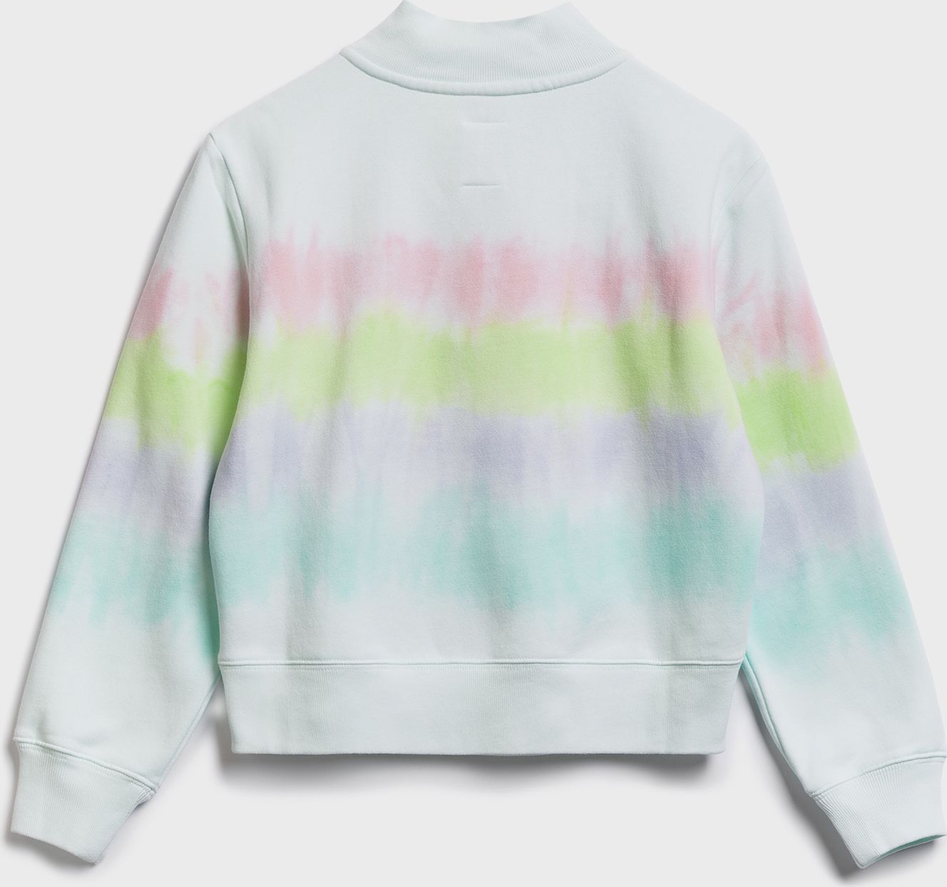 Bílá holčičí dětská mikina tie-dye quarter zip sweatshirt GAP - 98-110 - obrázek 2