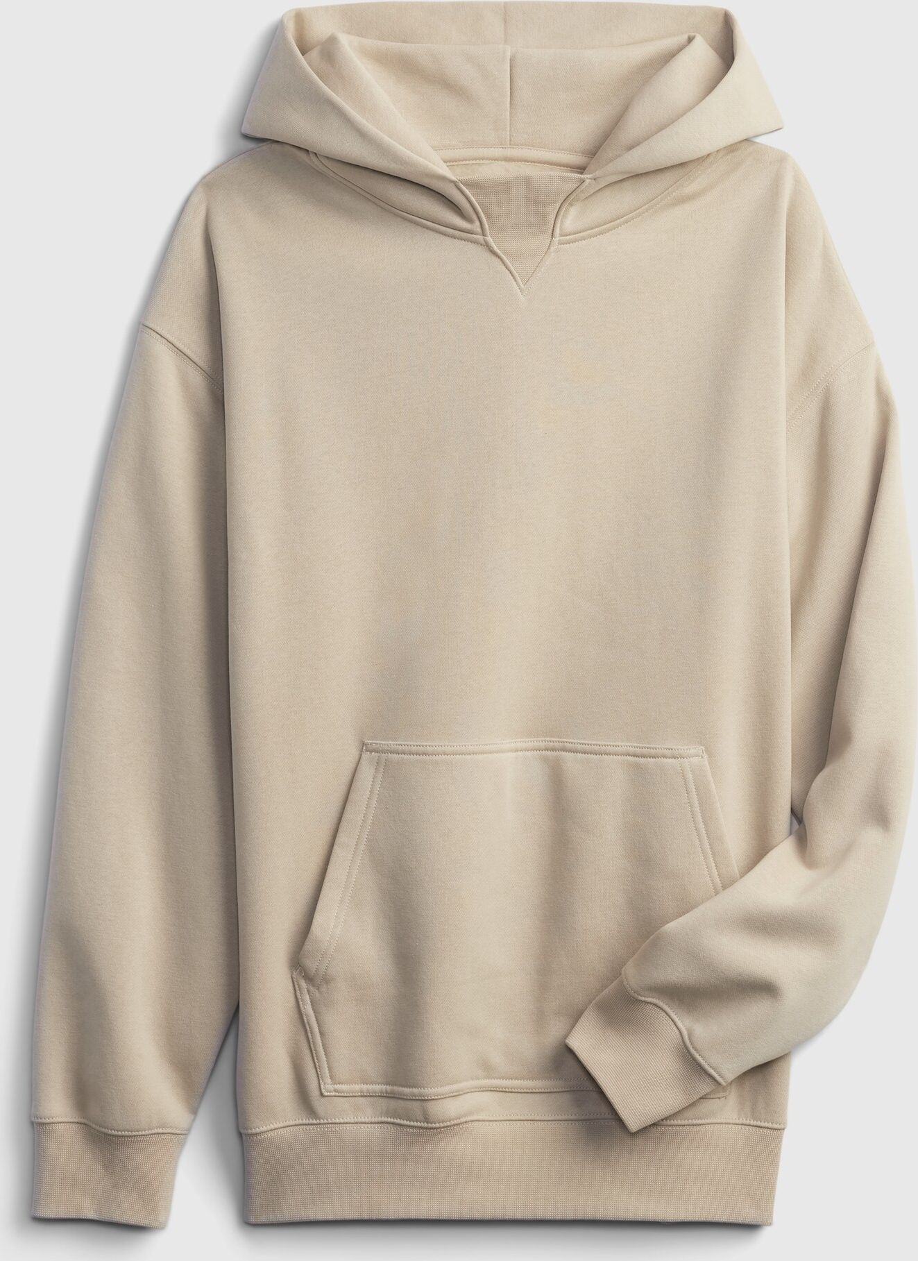 Béžová klučičí dětská mikina hoodie GAP - 128 - obrázek 3