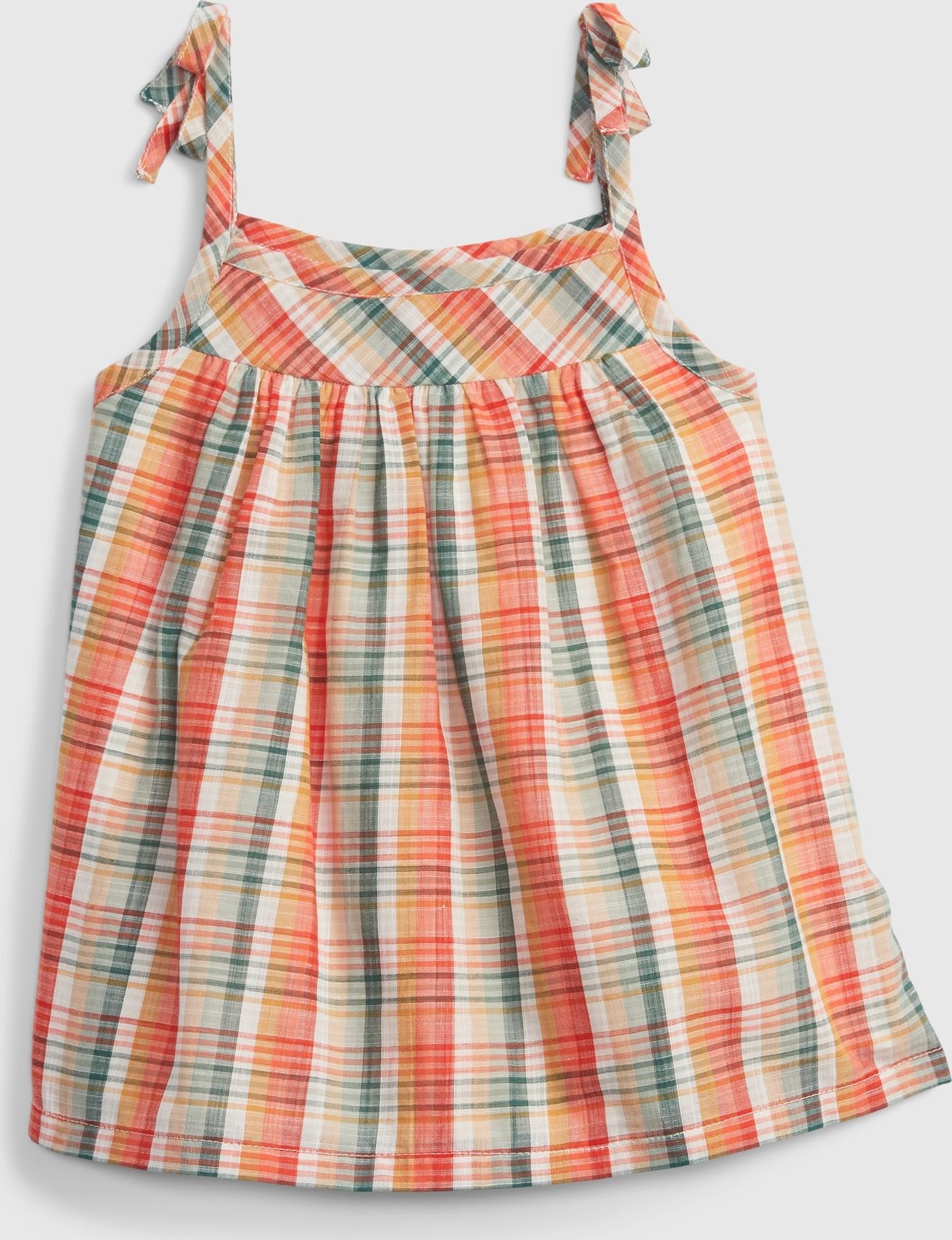 GAP Ruffle Woven Tílko dětské Červená Vícebarevná - 86-92 - obrázek 2