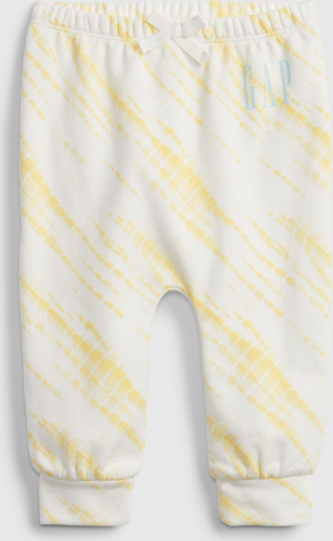 Žluté holčičí baby tepláky arch novelty soft joggers GAP - 50-62 - obrázek 1
