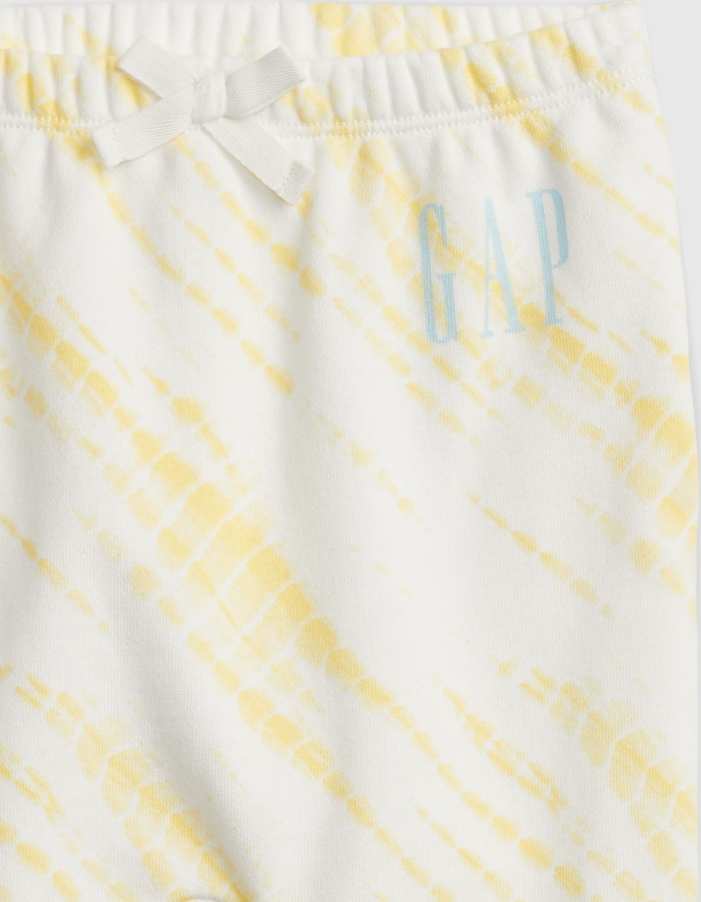 Žluté holčičí baby tepláky arch novelty soft joggers GAP - 50-62 - obrázek 3