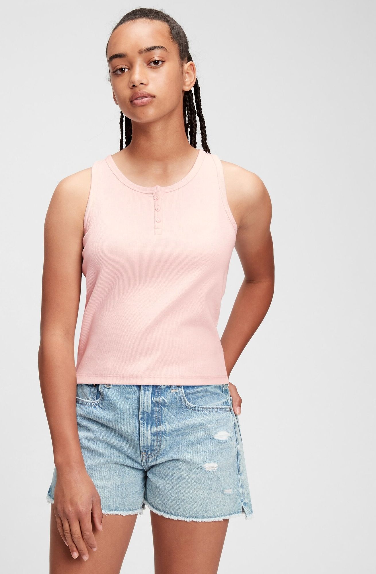 GAP TW Henley Tílko dětské Růžová - 128 - obrázek 1