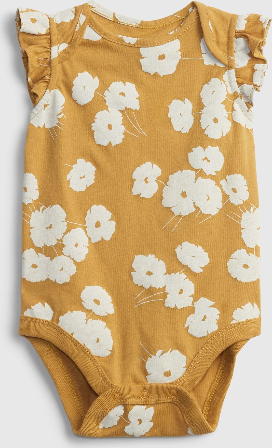 Žluté holčičí baby body july suit GAP - 50-62 - obrázek 1