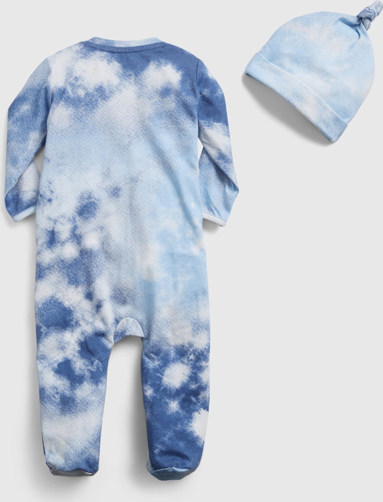 Modrý holčičí baby overal 100% organic cotton first favorite tie-dye one-piece GAP - 50-62 - obrázek 2