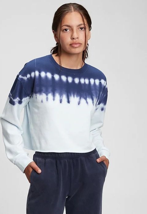 GAP Teen Crop top dětský Modrá Bílá - 128 - obrázek 1