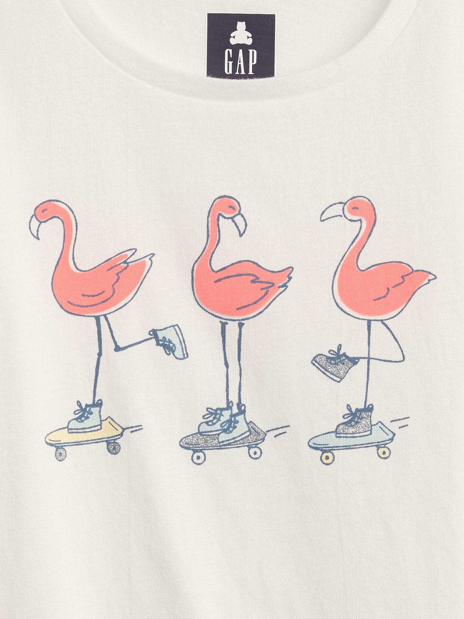 Bílé holčičí dětské tričko organic cotton graphic t-shirt - 92 - obrázek 3