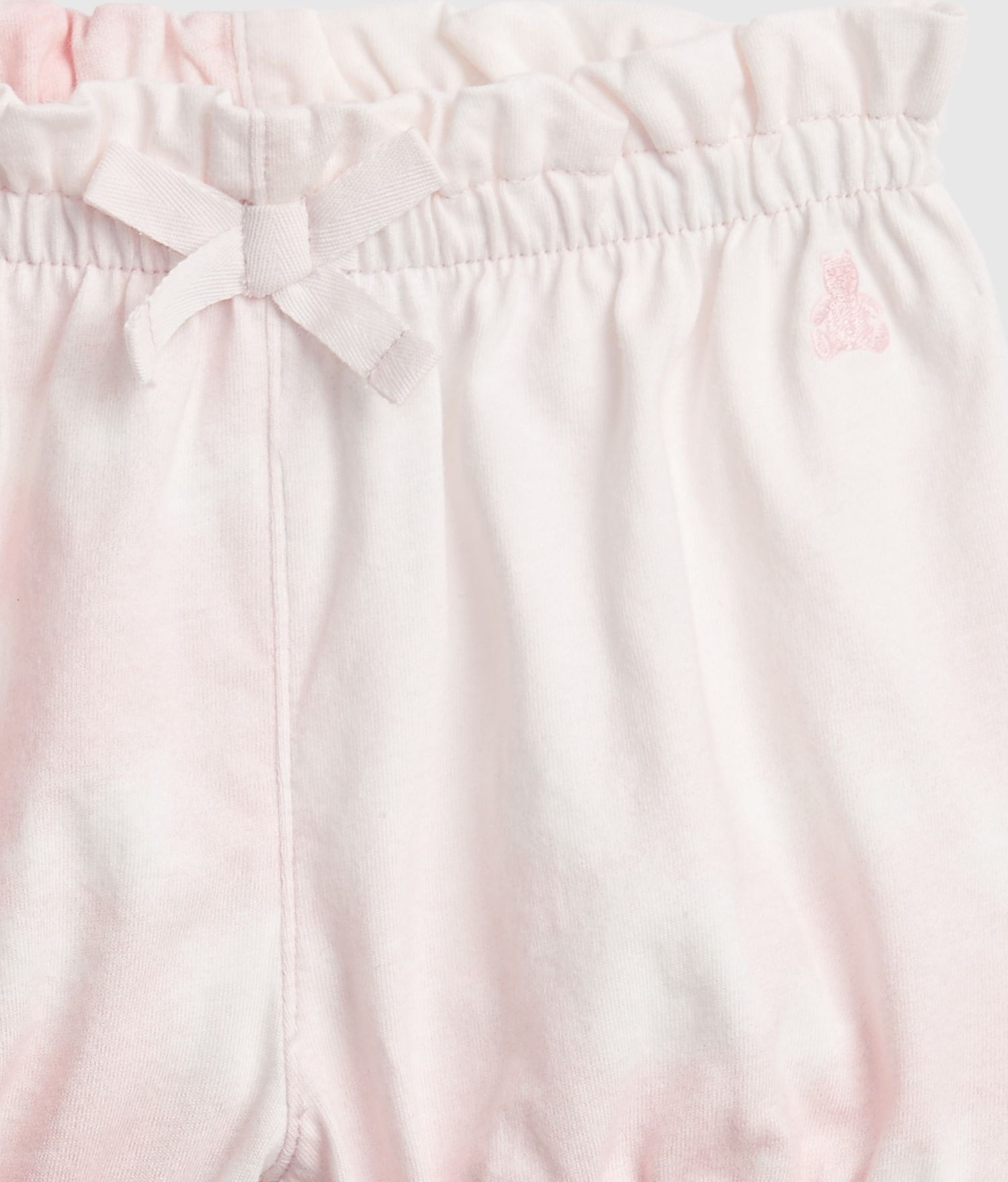 Růžové holčičí baby kraťasy 100% organic cotton mix and match pull-on shorts - 68-80 - obrázek 3