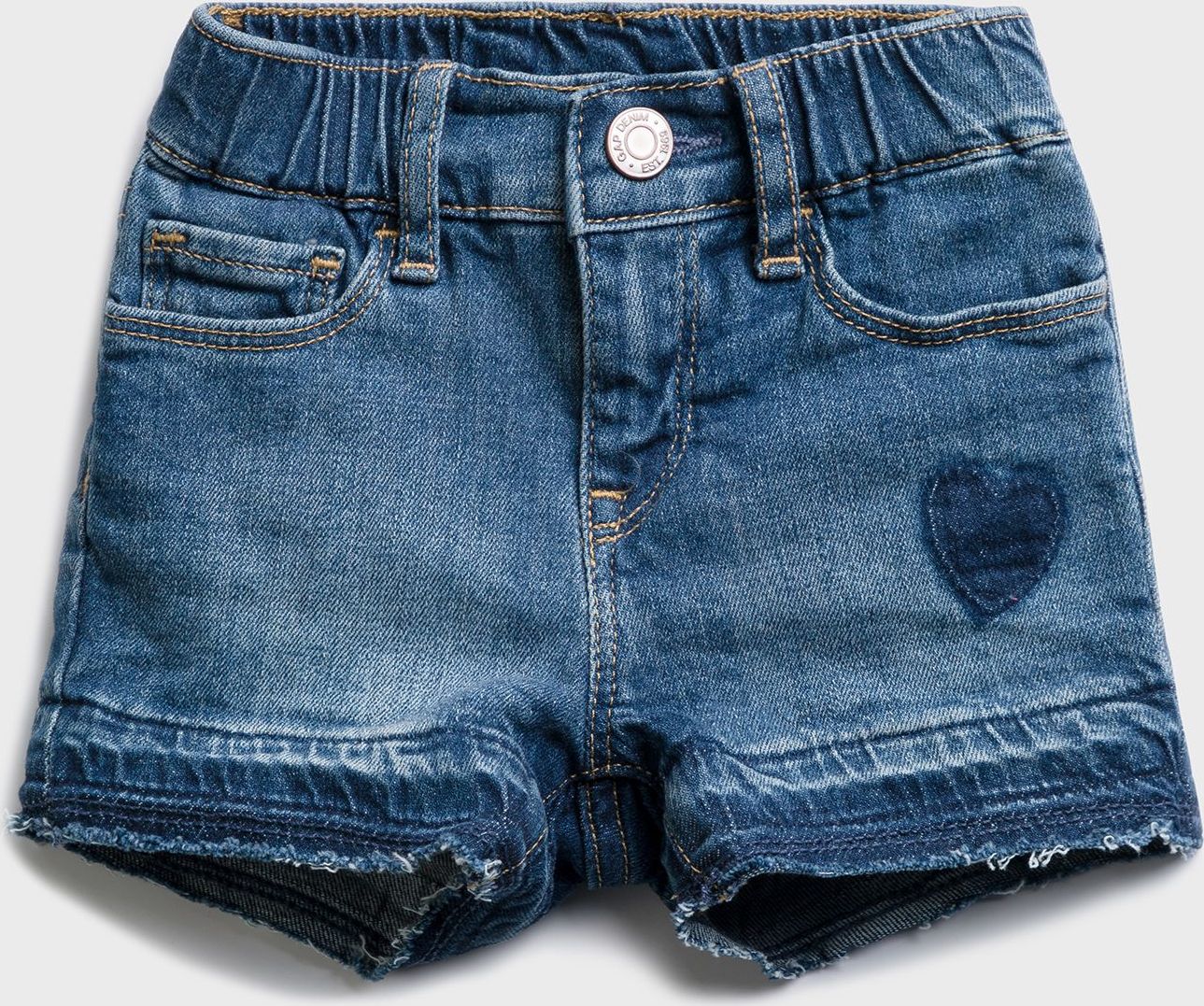 Modré holčičí dětské džínové kraťasy pitch shorts - 80-86 - obrázek 1