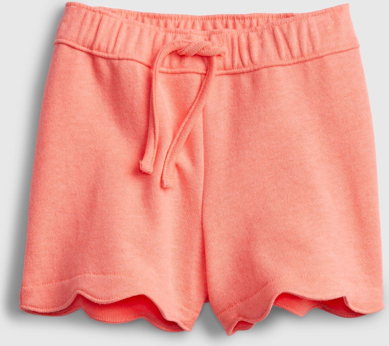 Oranžové holčičí dětské kraťasy scalloped pull-on shorts - 80-86 - obrázek 1
