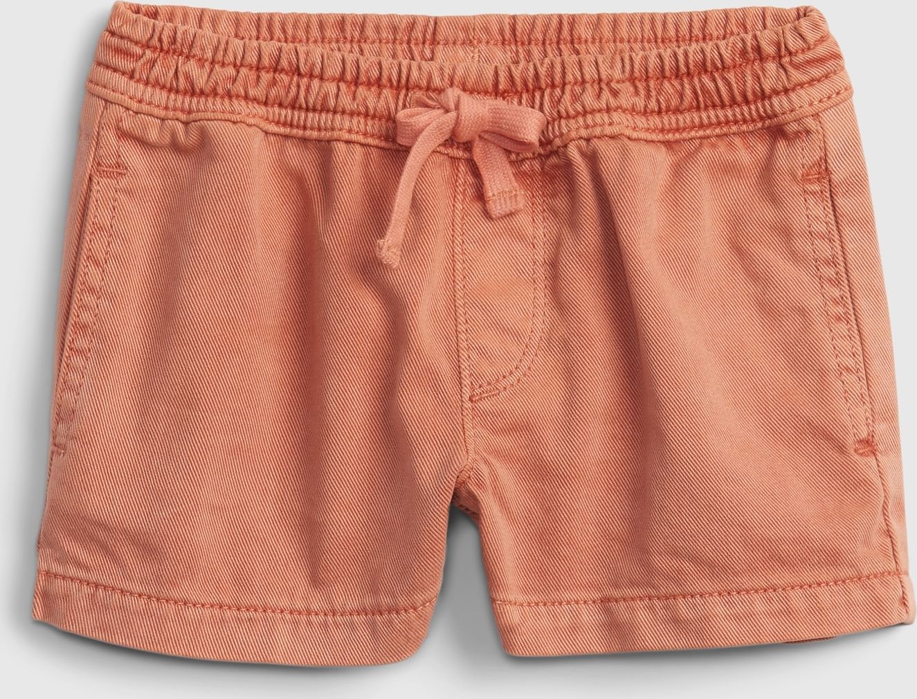 Oranžové holčičí dětské kraťasy pull-on shorts - 80-86 - obrázek 1