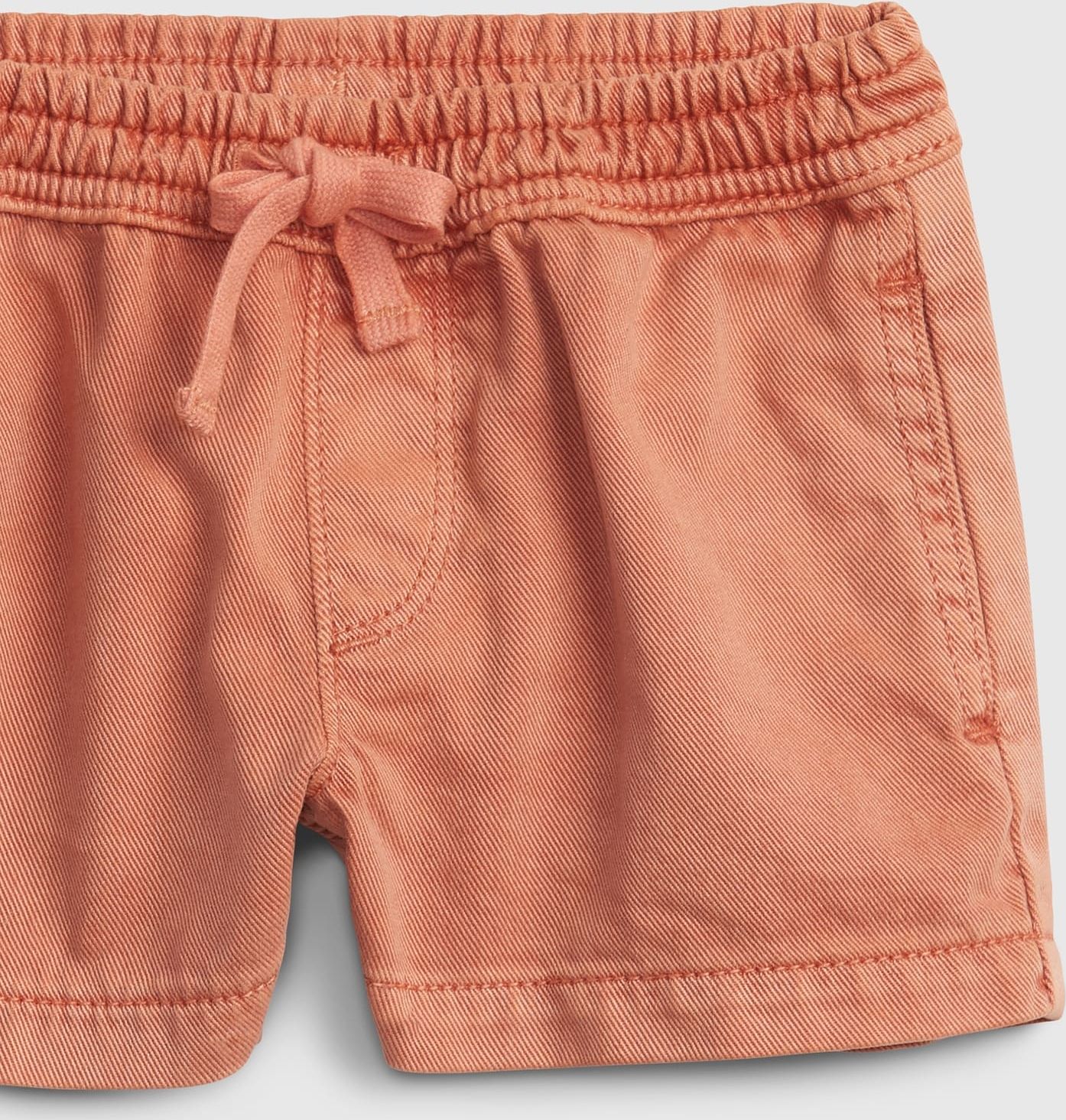 Oranžové holčičí dětské kraťasy pull-on shorts - 80-86 - obrázek 3