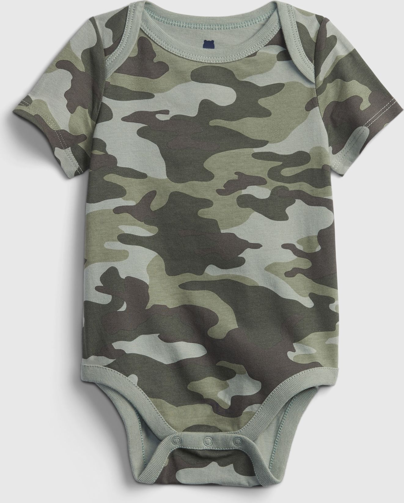 Baby body organic cotton mix and match print bodysuit Zelená - 3-6M - obrázek 1