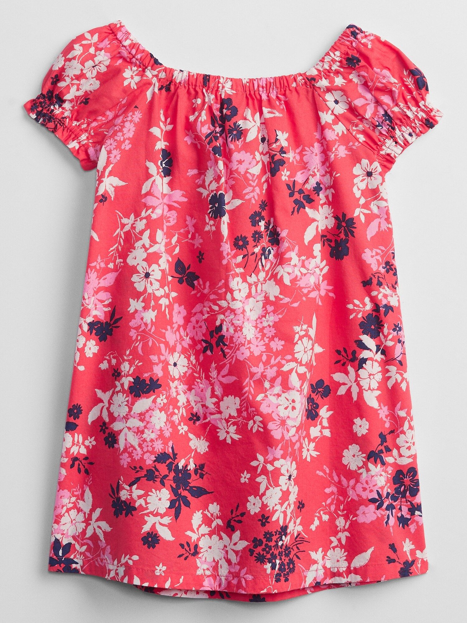 Dětské šaty smocked floral swing dress Růžová - 12-18M - obrázek 1