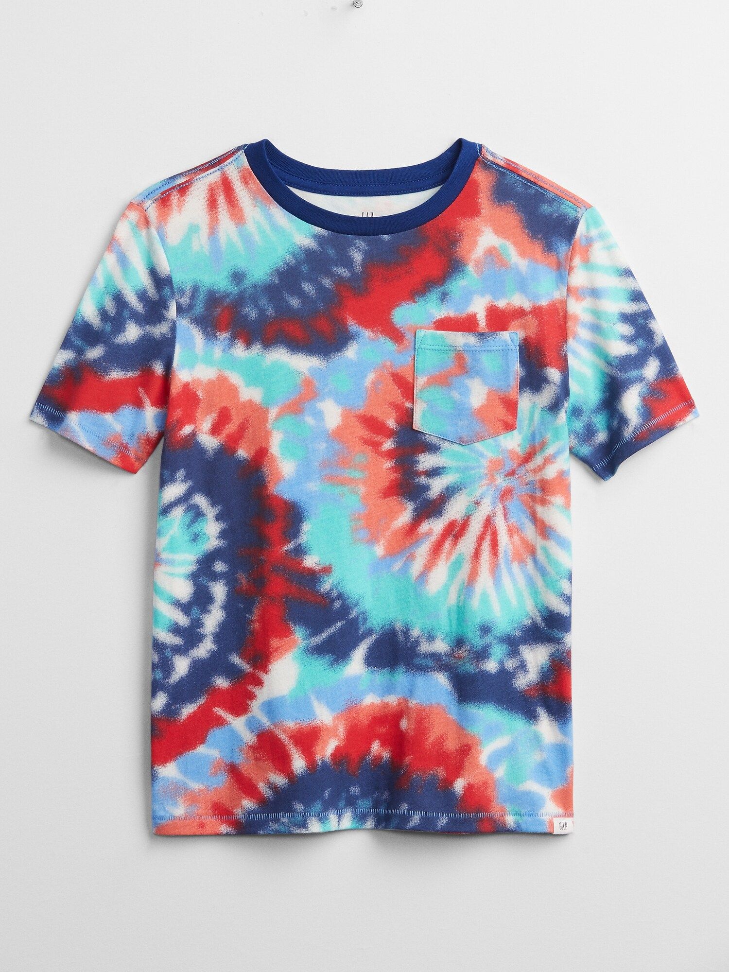 Dětské tričko tie-dye pocket t-shirt Barevná - XS - obrázek 1