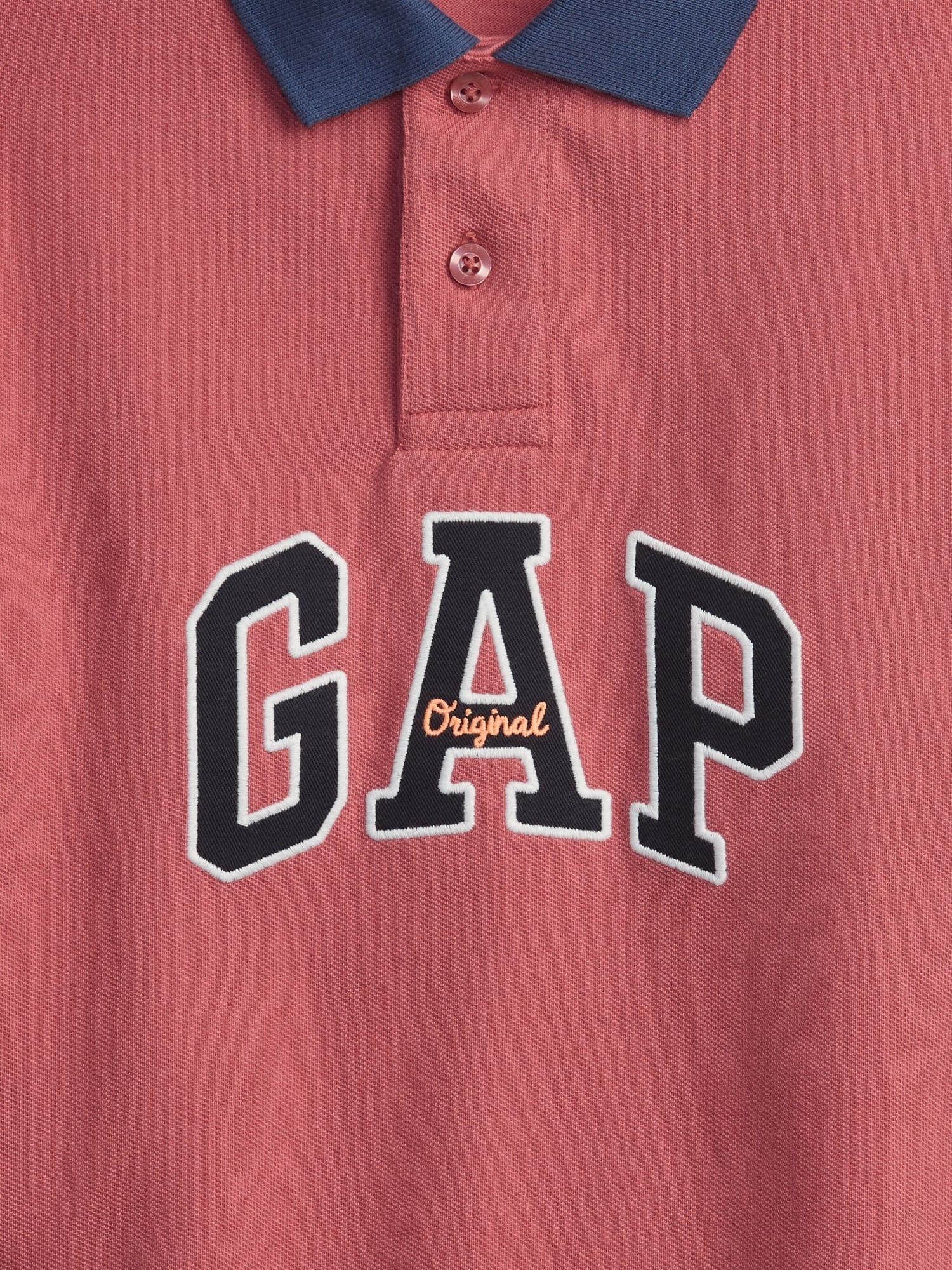 GAP Polo triko dětské Červená - S - obrázek 3