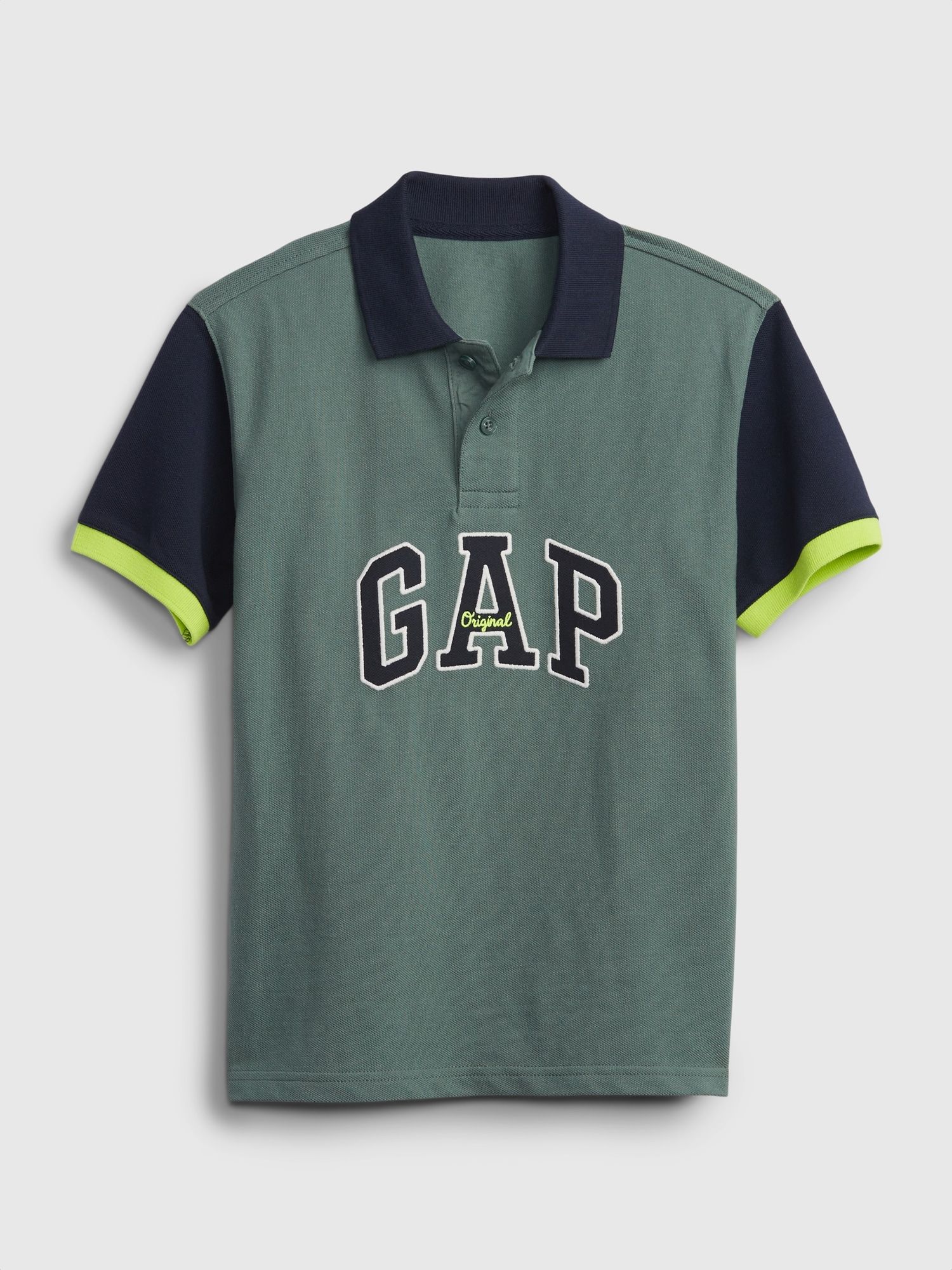 Dětské polo tričko GAP Logo Zelená - M - obrázek 1