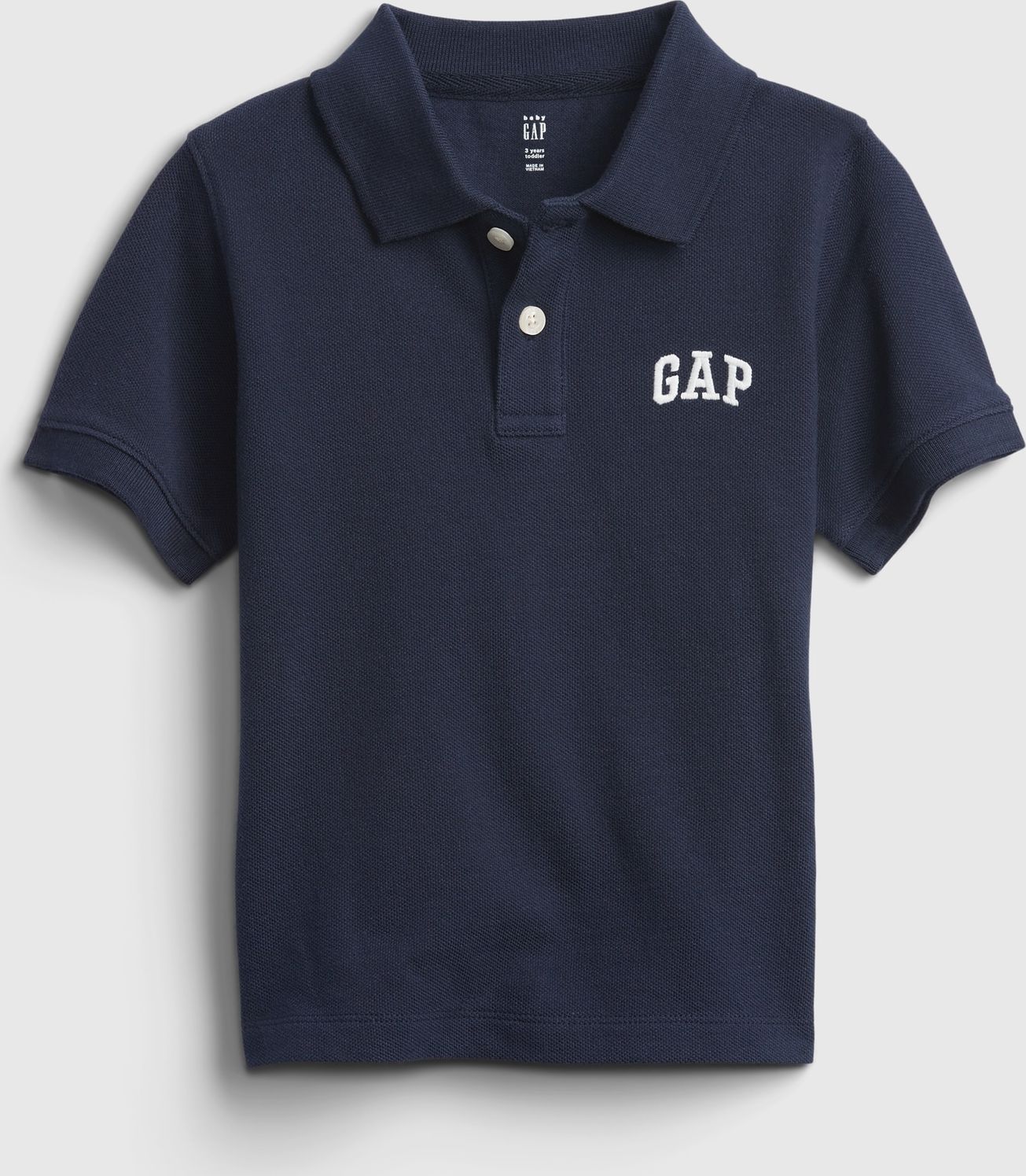 GAP Logo Solid Polo triko dětské Modrá - 18-24M - obrázek 1
