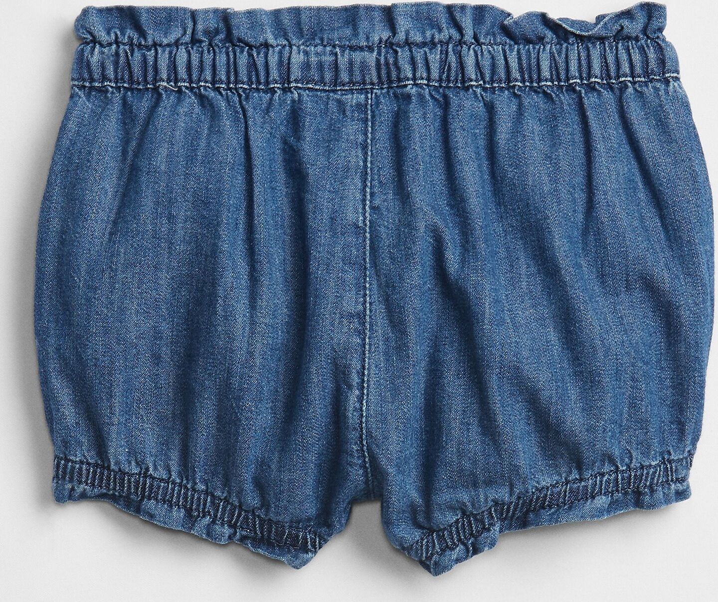 Baby kraťasy denim bubble shorts Modrá - 0-3M - obrázek 2
