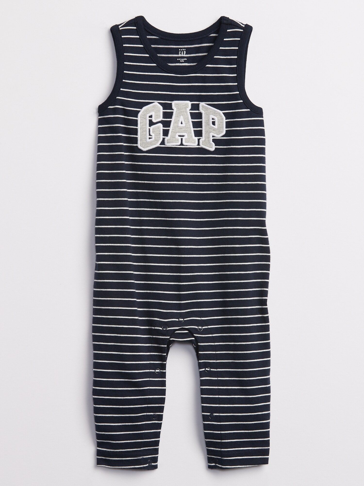 Baby overal GAP Logo stripe one-piece Modrá - 0-3M - obrázek 1