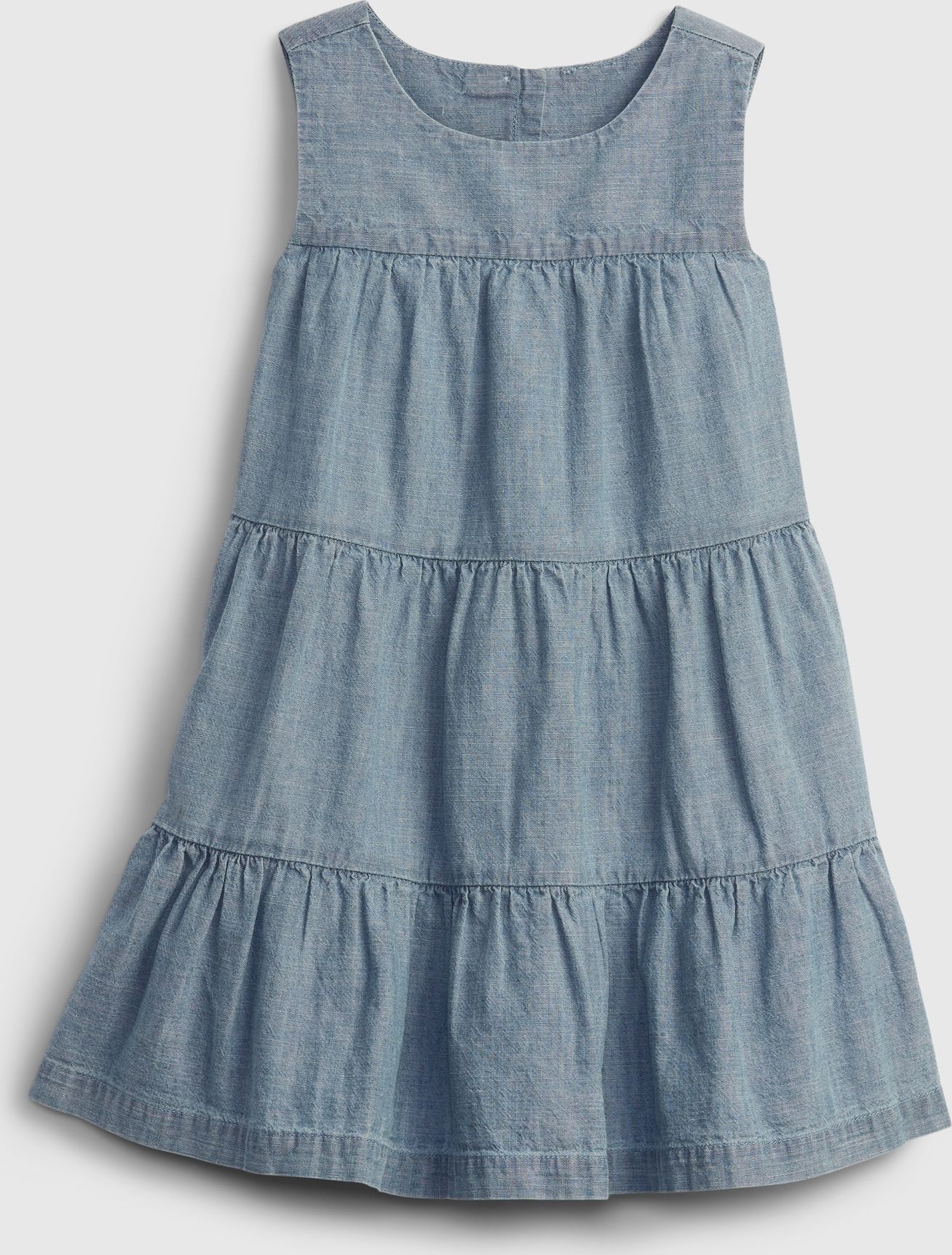 Dětské šaty tiered dress Modrá - 12-18M - obrázek 1