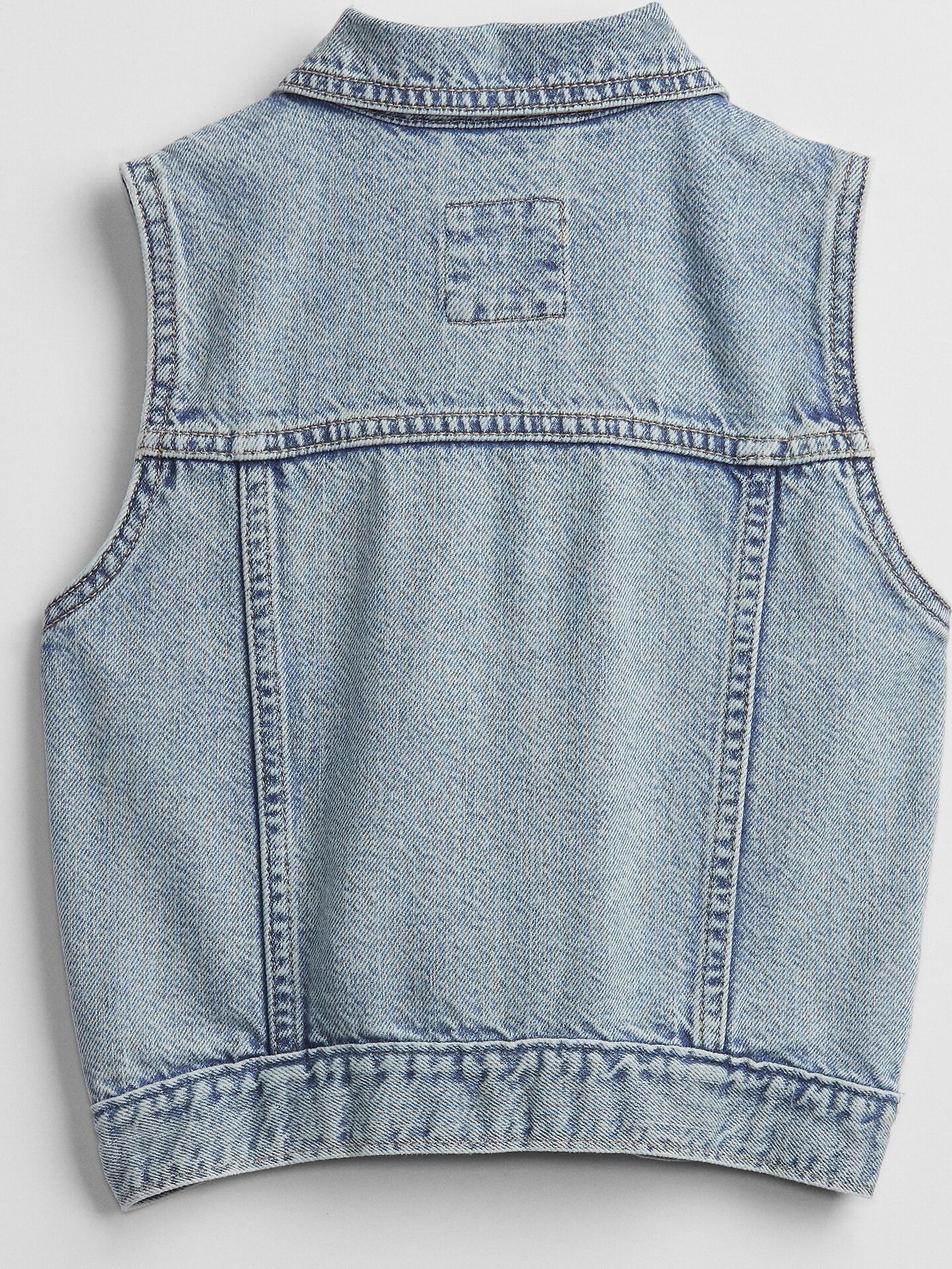Dětská vesta denim Modrá - XS - obrázek 2