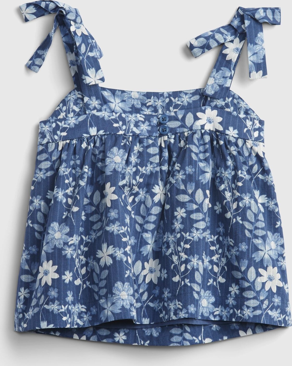 GAP Floral Top dětský Modrá - 3YRS - obrázek 2