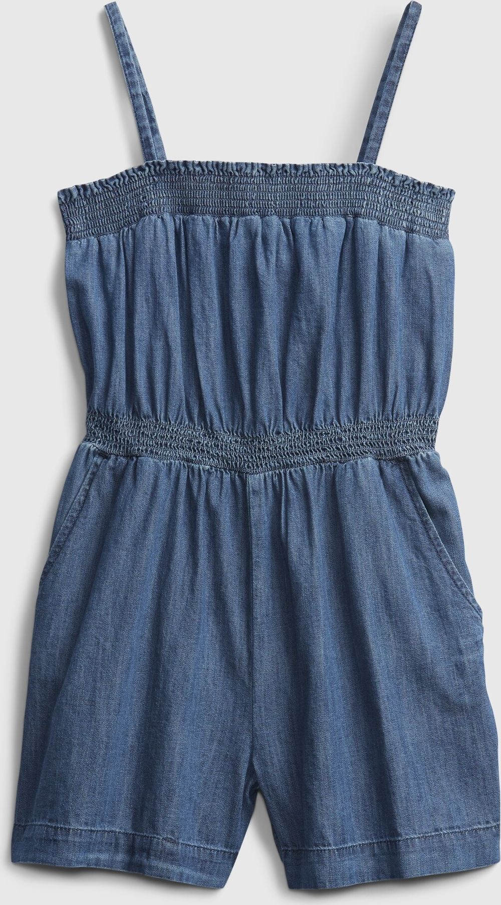 GAP Strappy Smoked Overal dětský Modrá - XS - obrázek 2